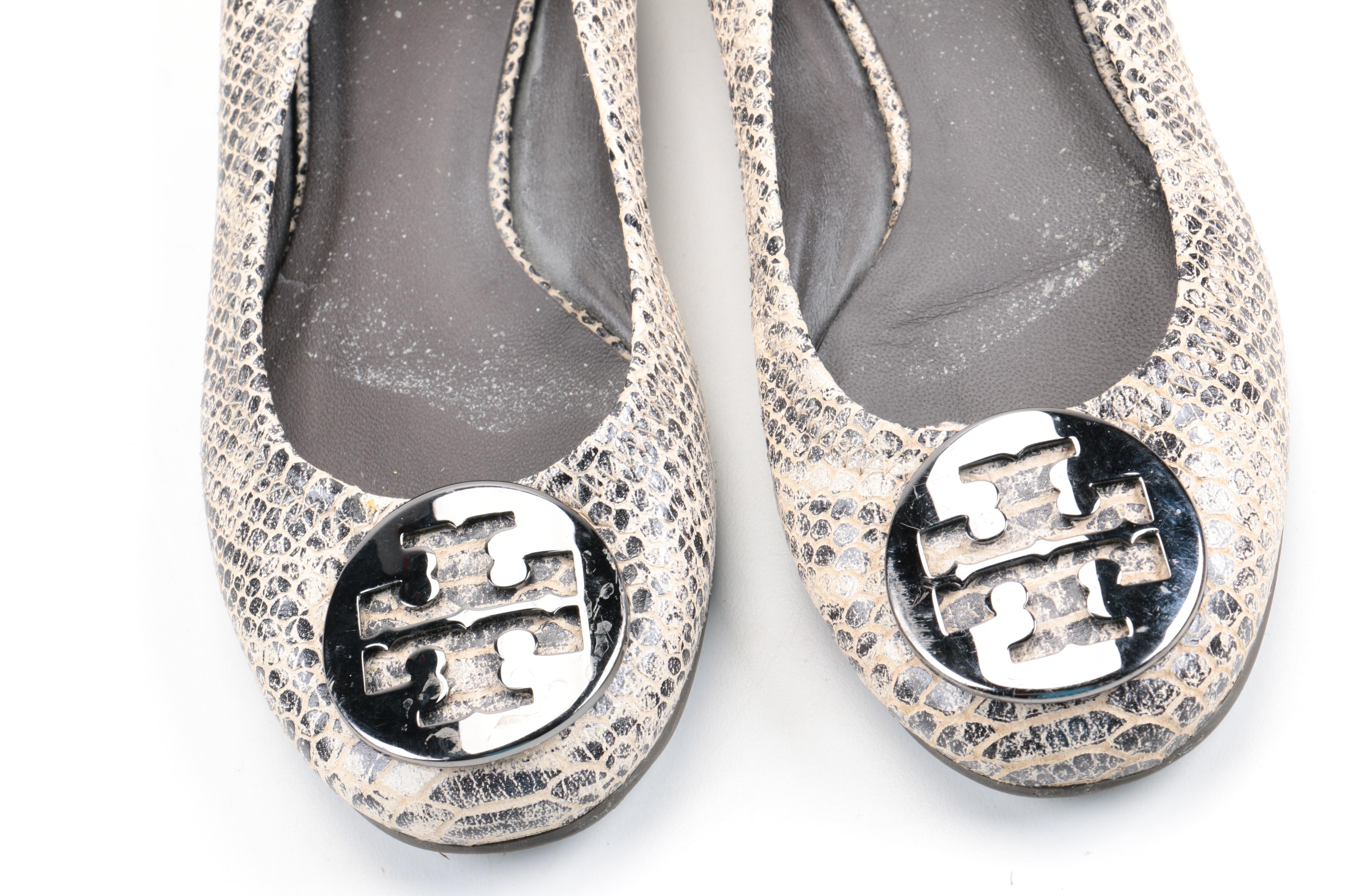 Women's Leather Flats Including Tory Burch