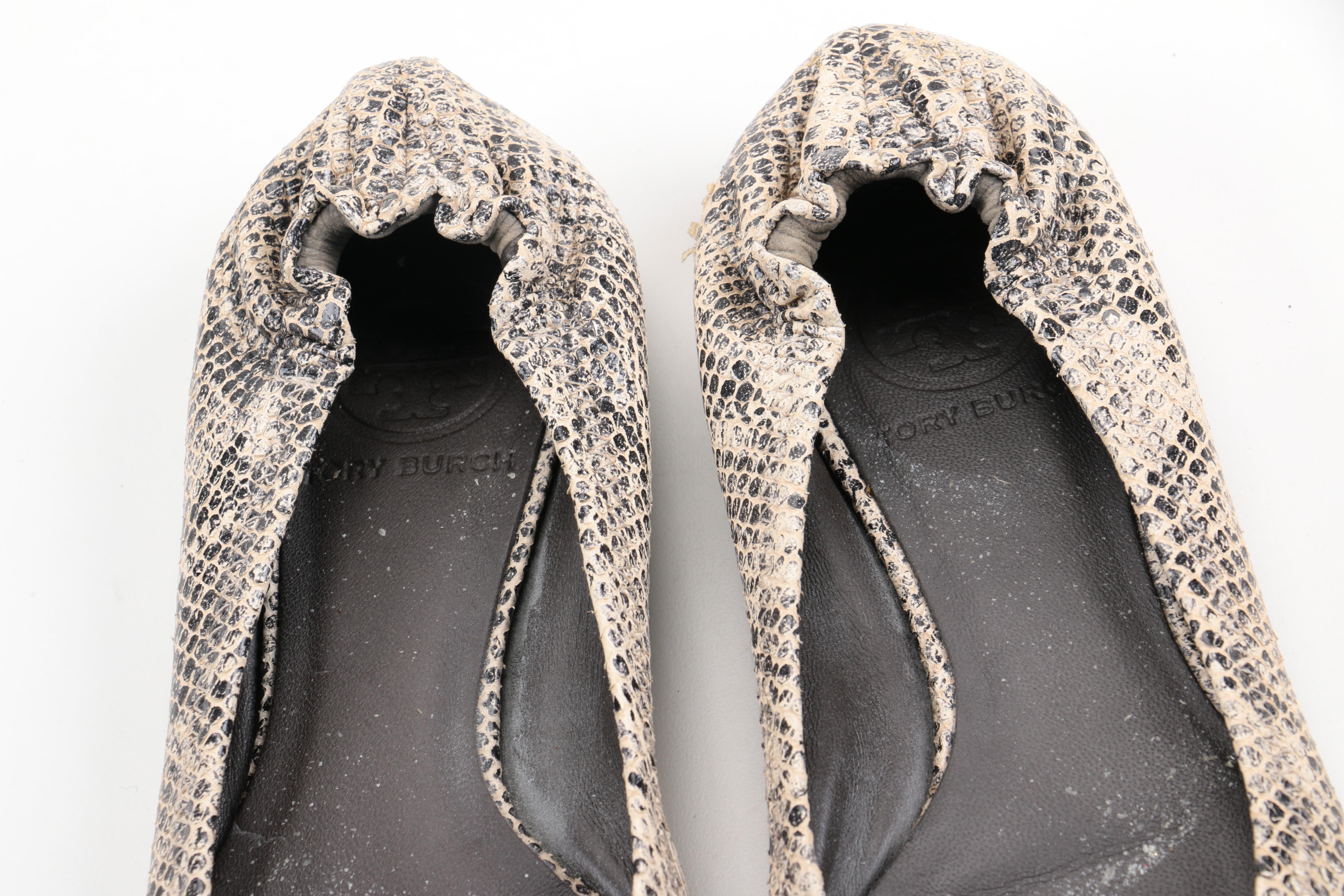 Women's Leather Flats Including Tory Burch