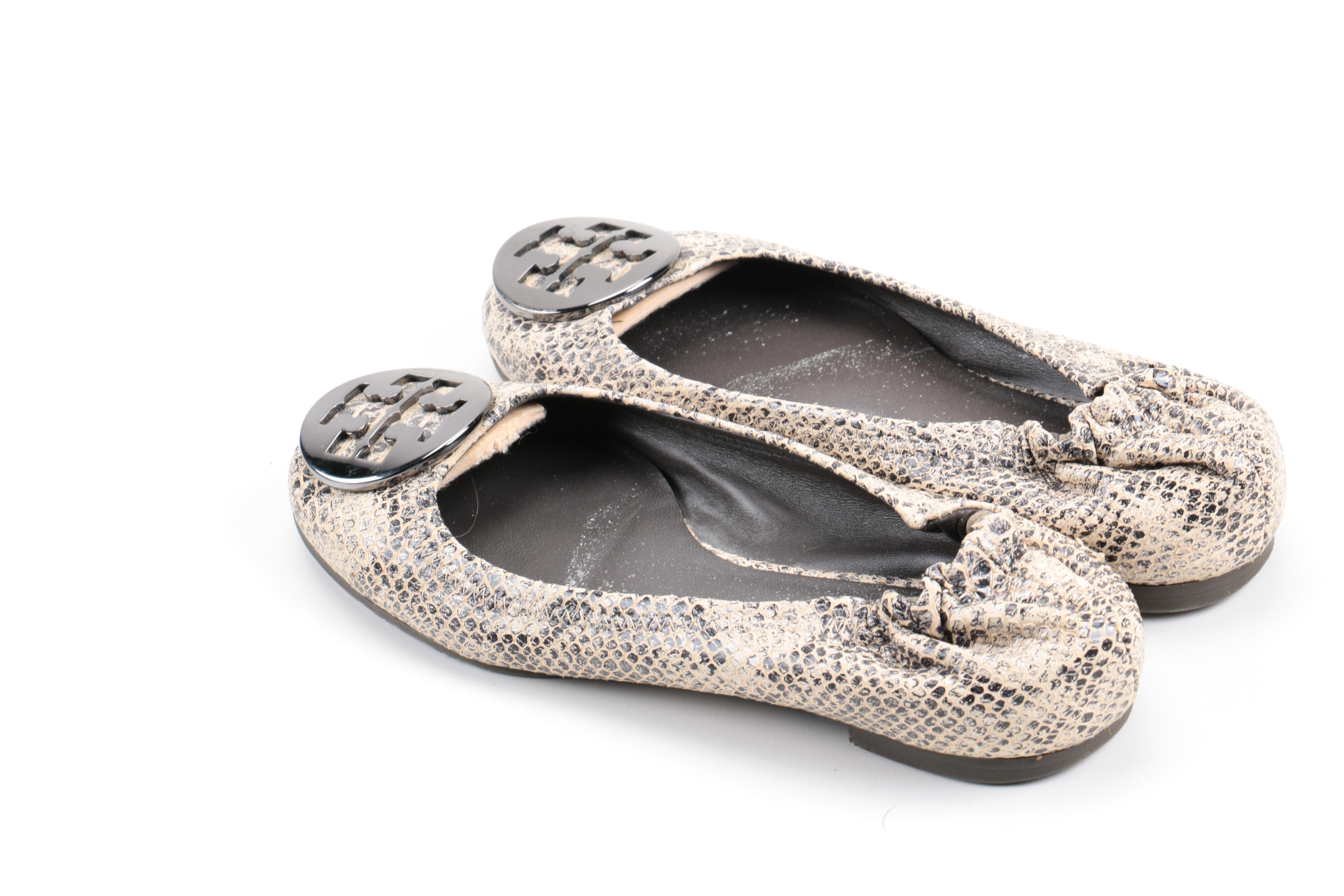 Women's Leather Flats Including Tory Burch