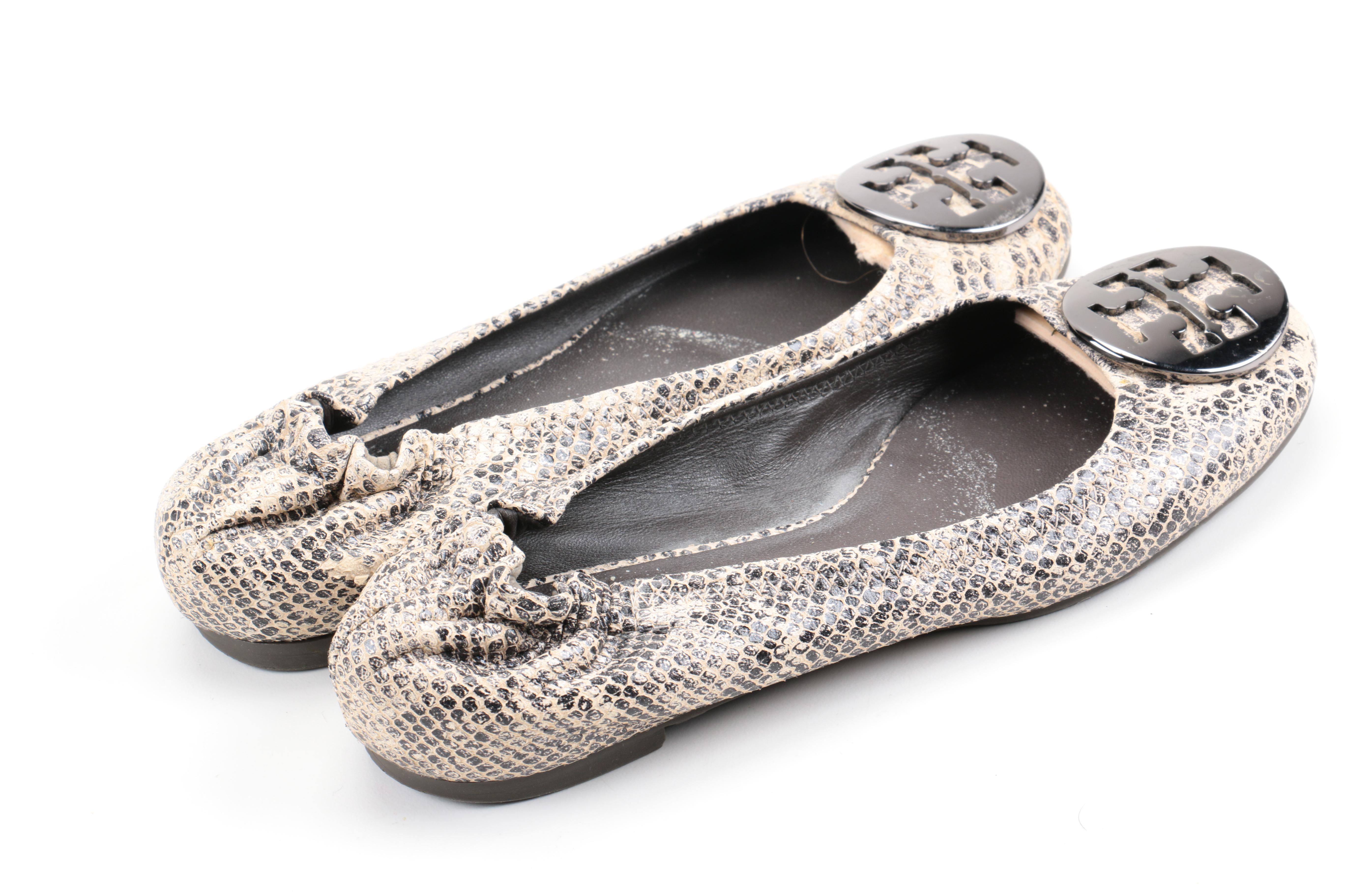 Women's Leather Flats Including Tory Burch