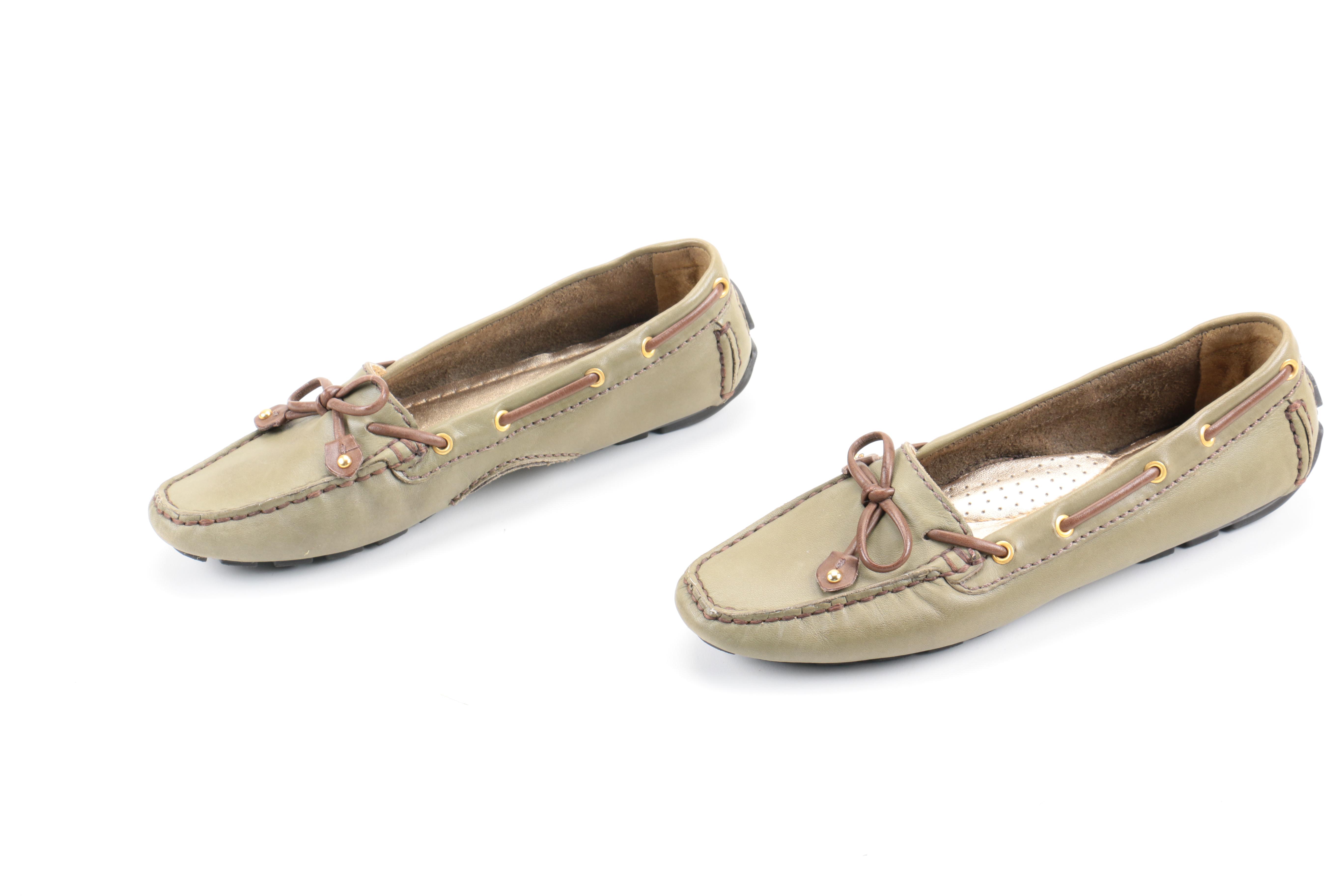 Women's Leather Flats Including Tory Burch