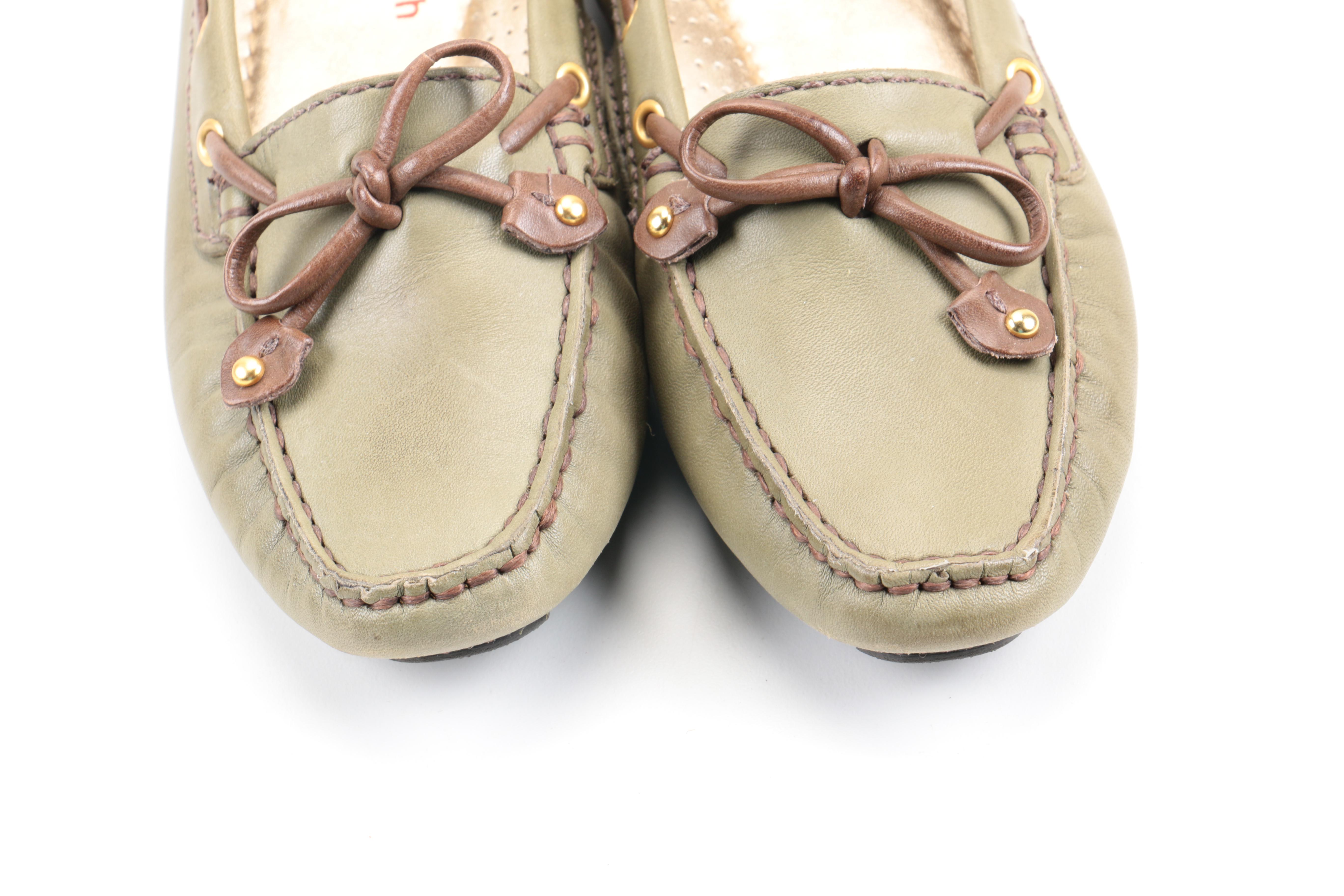 Women's Leather Flats Including Tory Burch