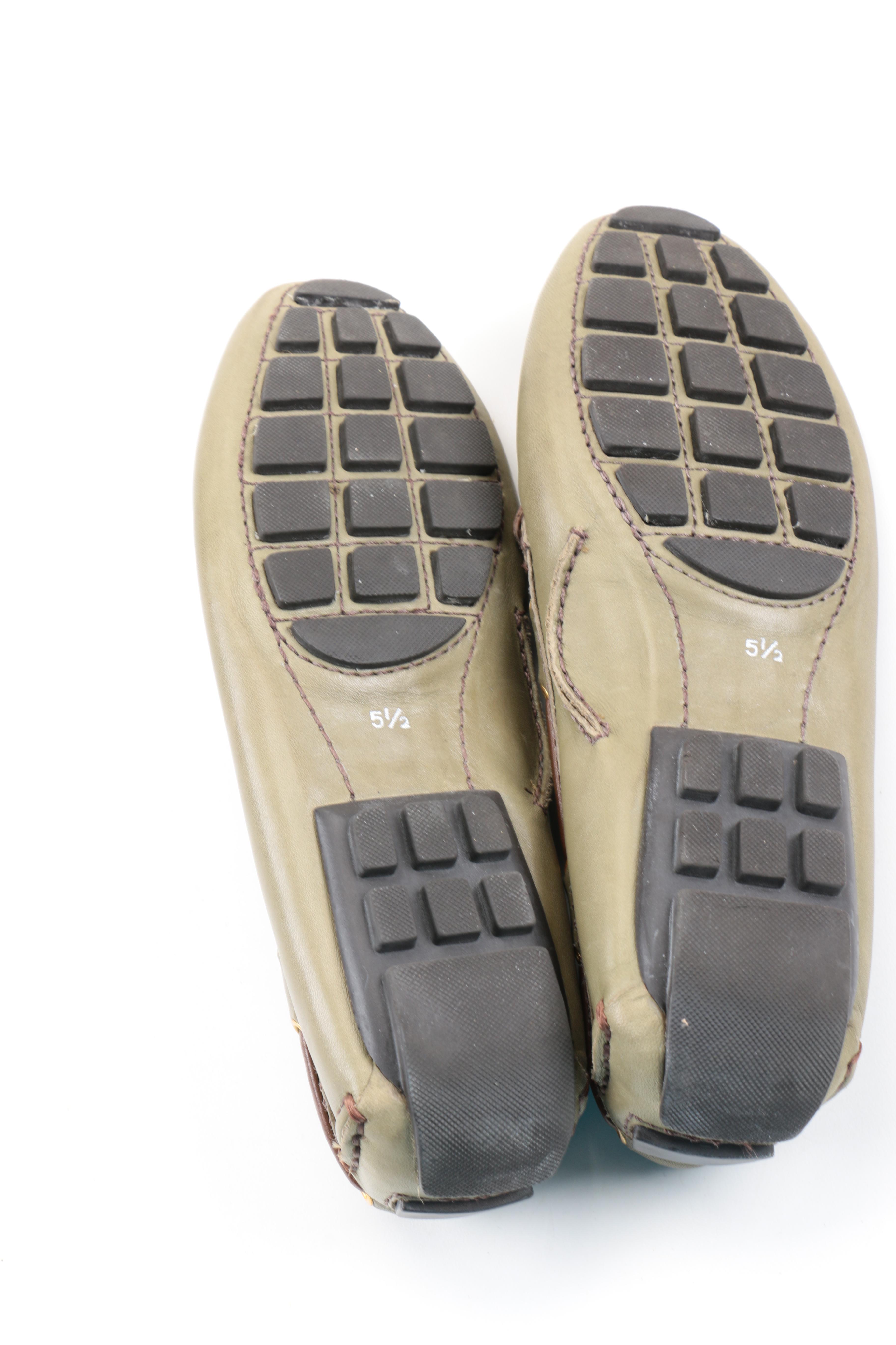 Women's Leather Flats Including Tory Burch