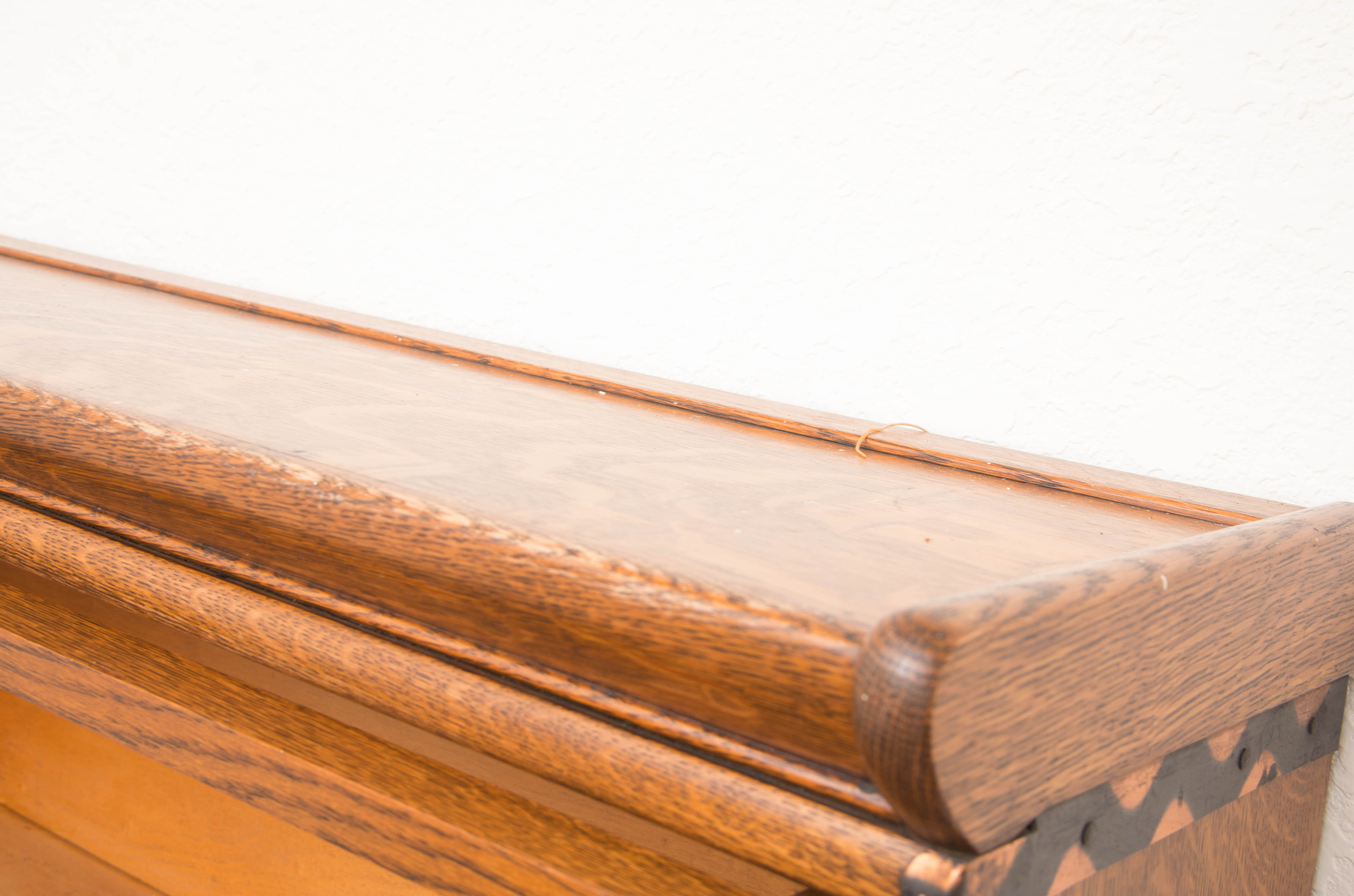 Vintage Tiger Oak Barrister Bookcase