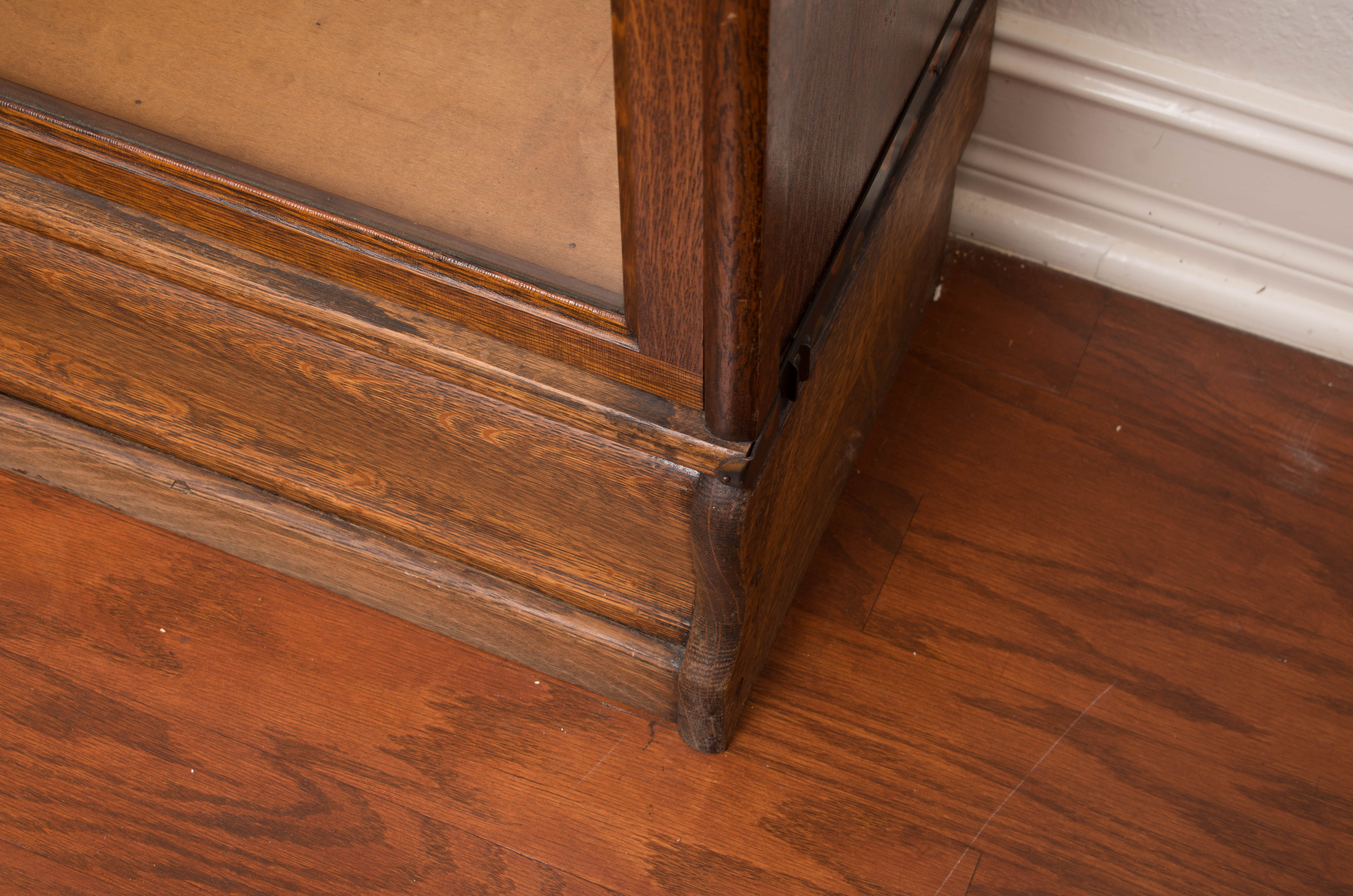Vintage Tiger Oak Barrister Bookcase