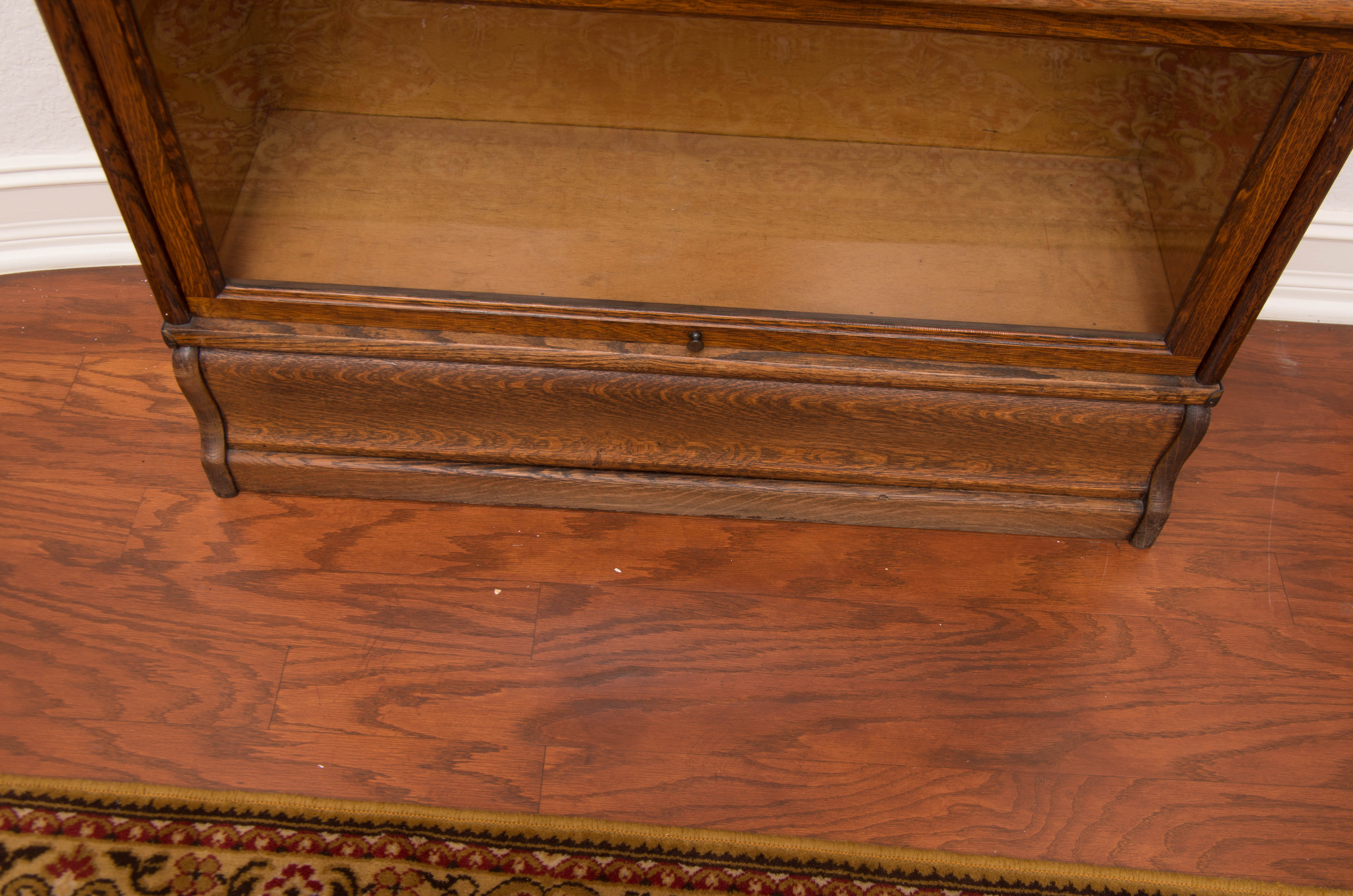 Vintage Tiger Oak Barrister Bookcase