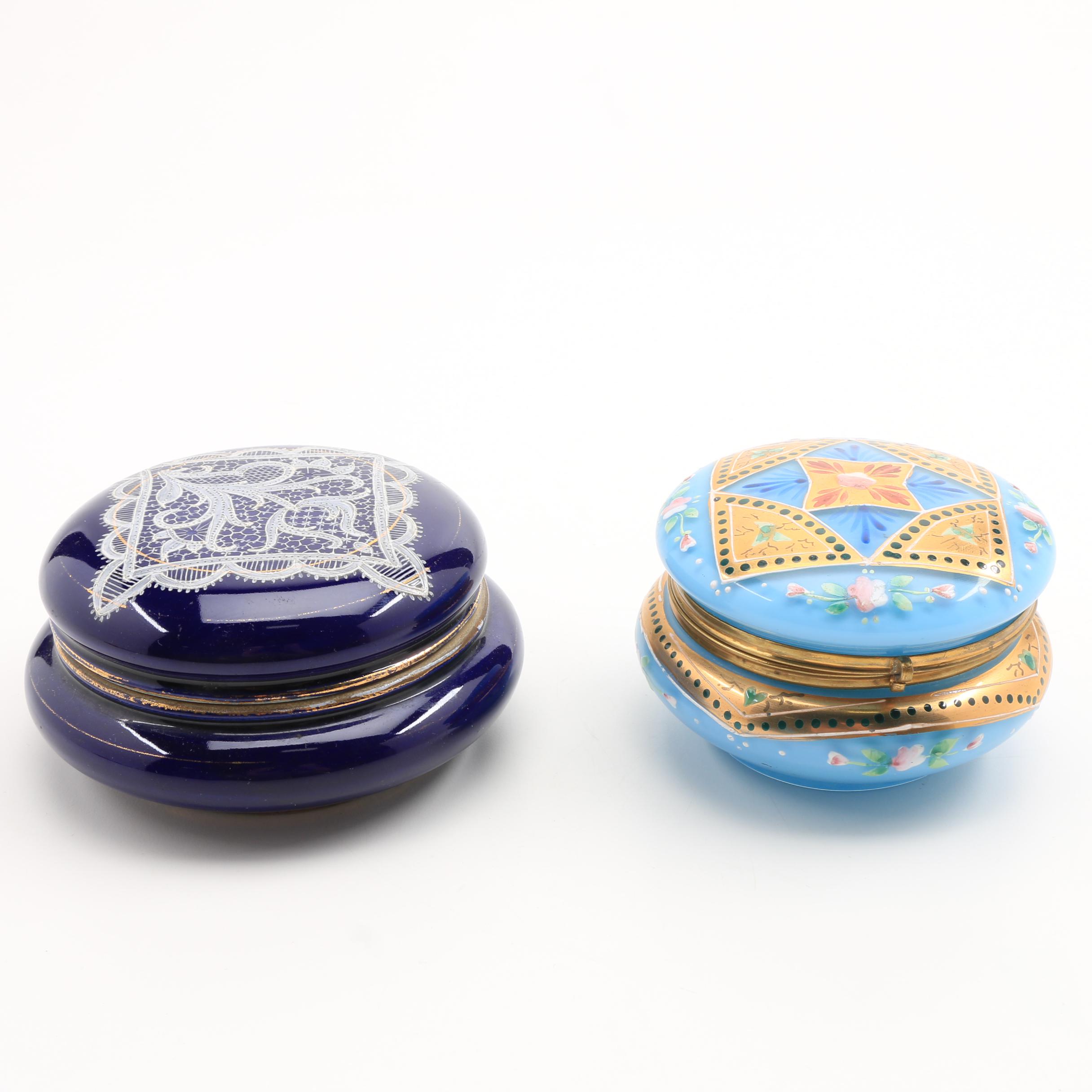 Two Early 20th Century Powder Boxes