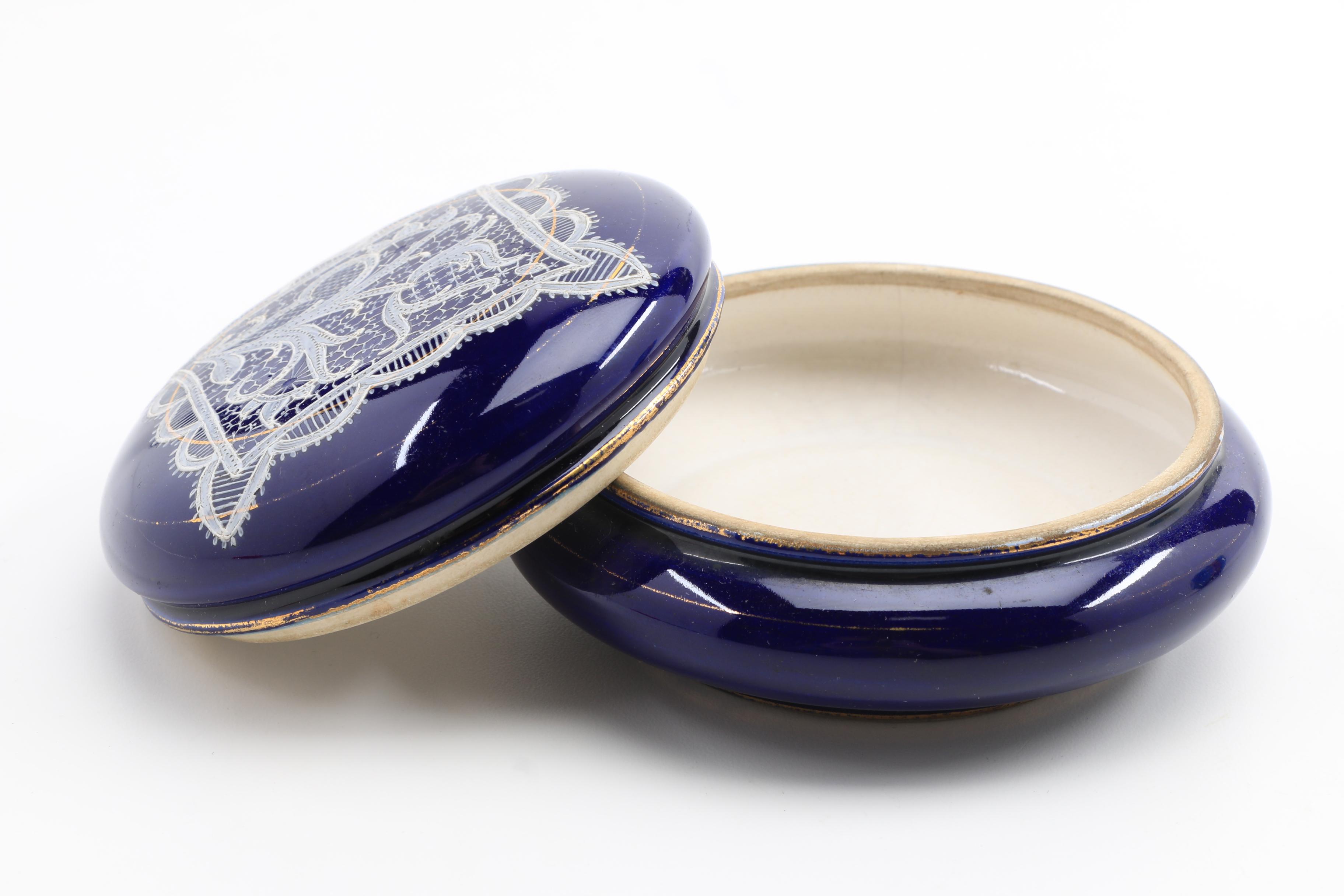 Two Early 20th Century Powder Boxes