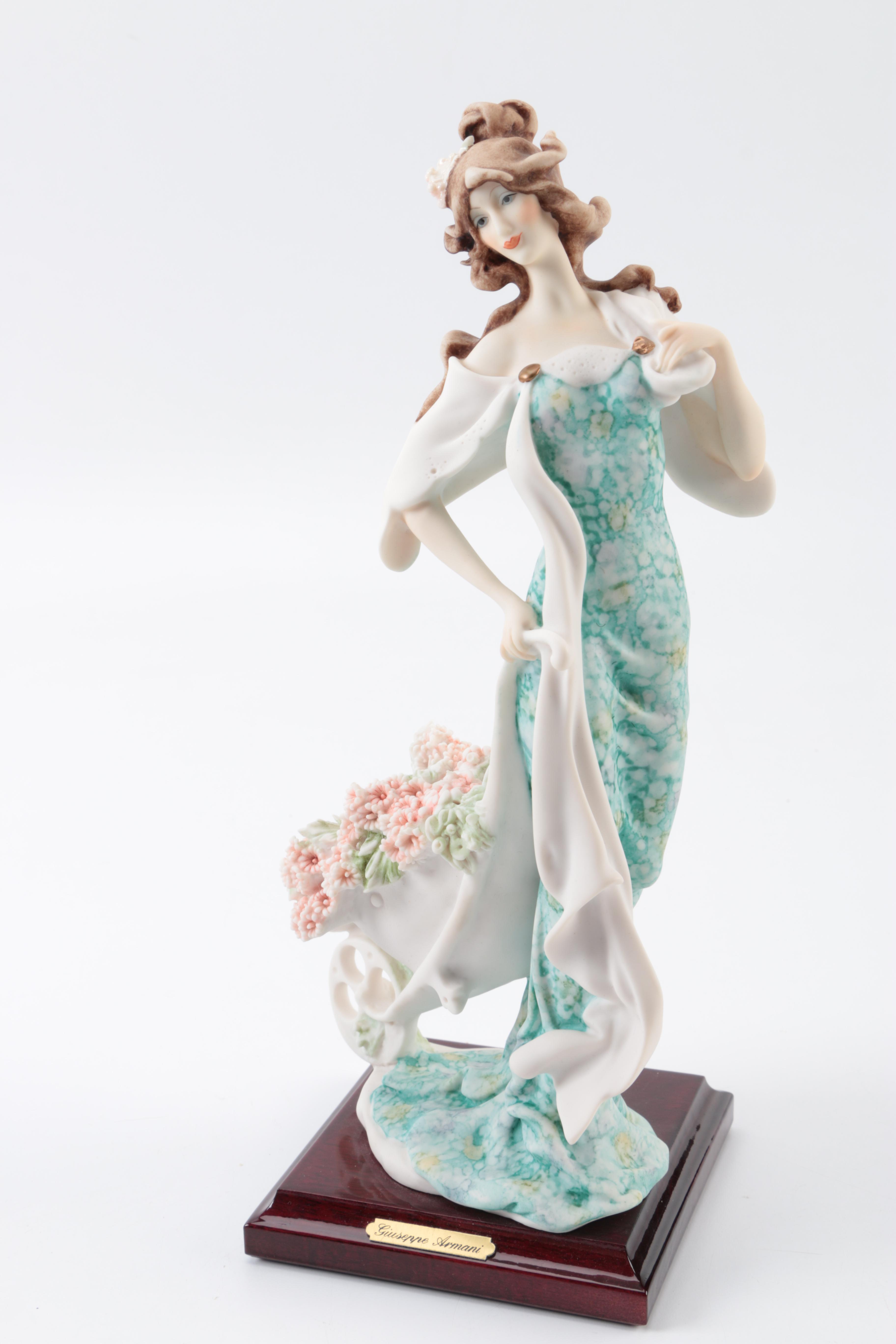 Vintage Ceramic Figurines featuring G. Armani and Norman Rockwell