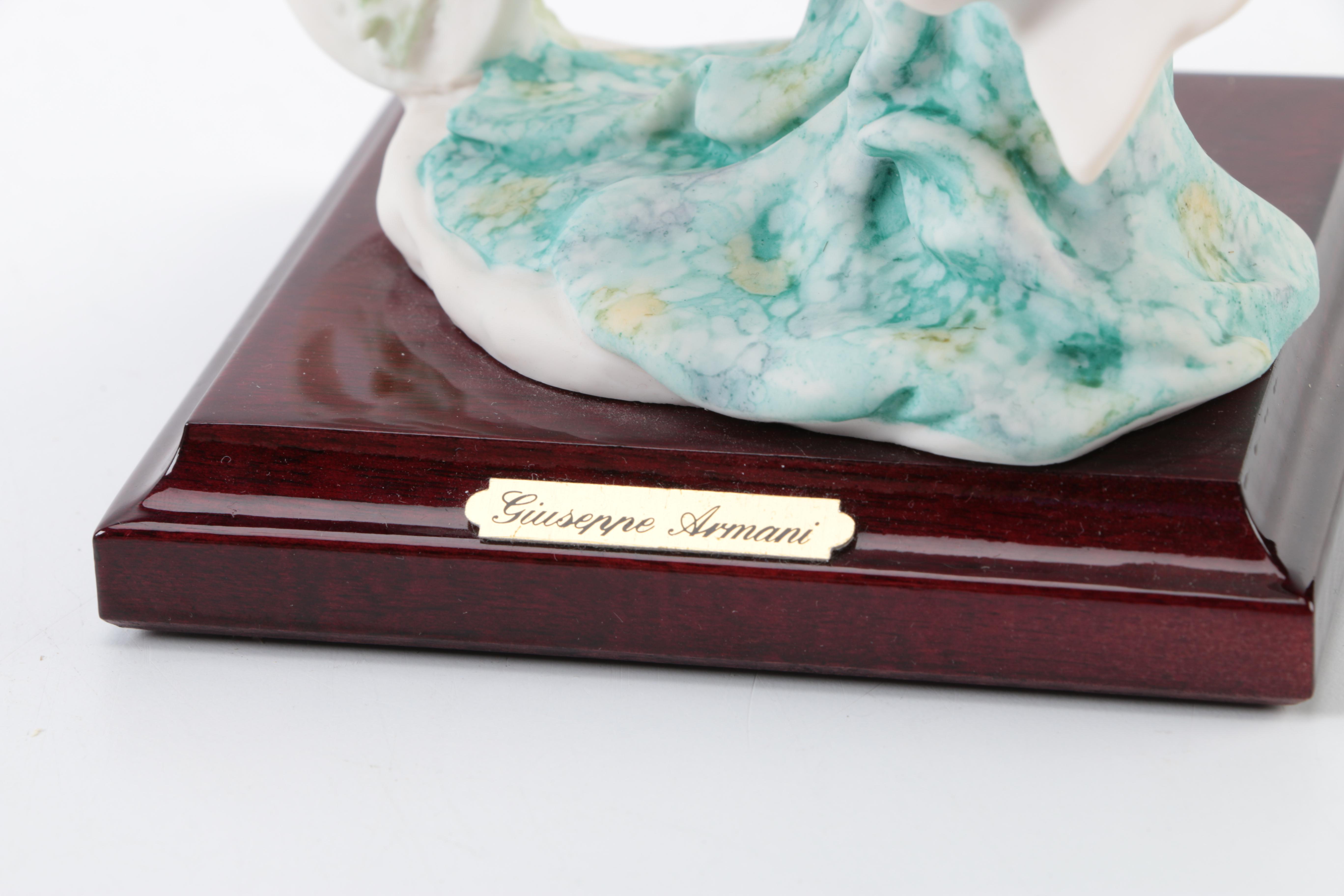 Vintage Ceramic Figurines featuring G. Armani and Norman Rockwell