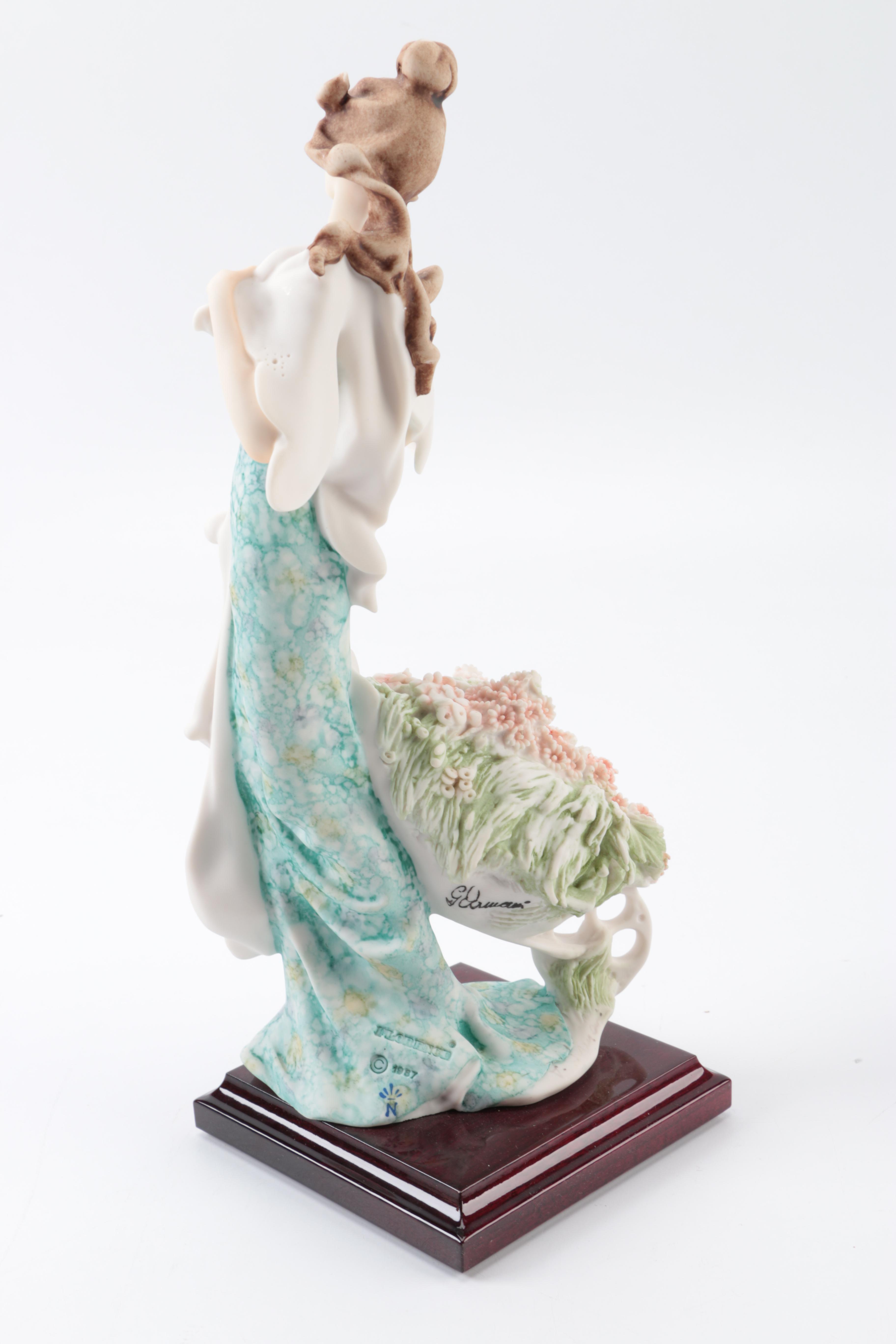 Vintage Ceramic Figurines featuring G. Armani and Norman Rockwell