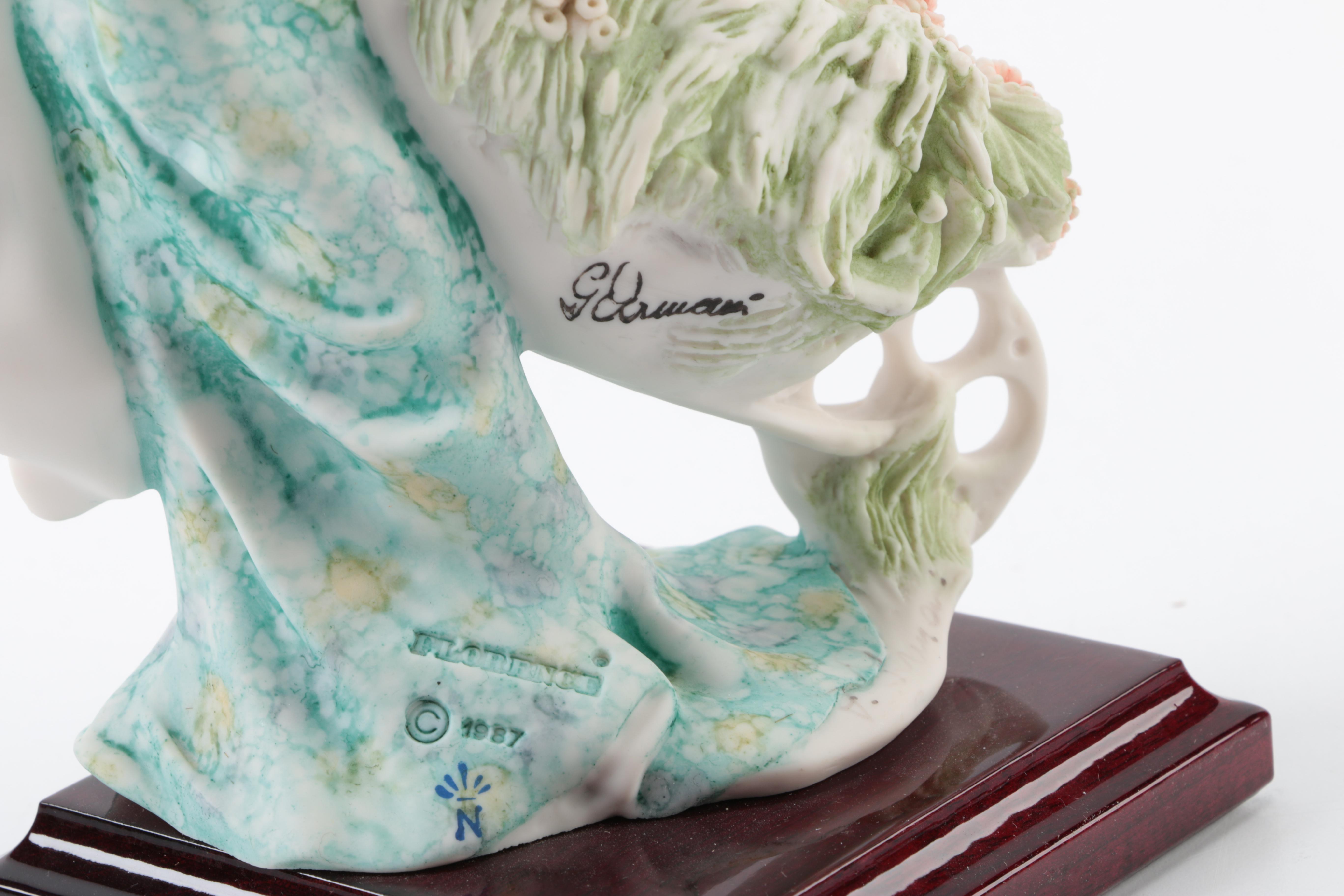 Vintage Ceramic Figurines featuring G. Armani and Norman Rockwell