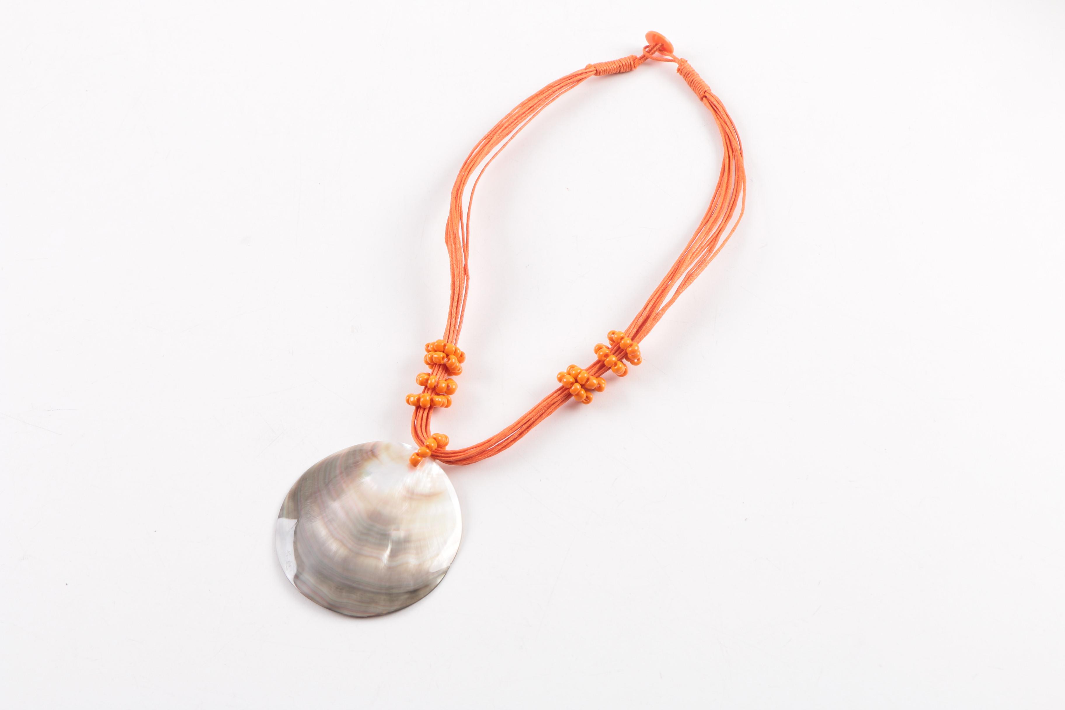 Assorted Costume Jewelry Including Pieces with Shell