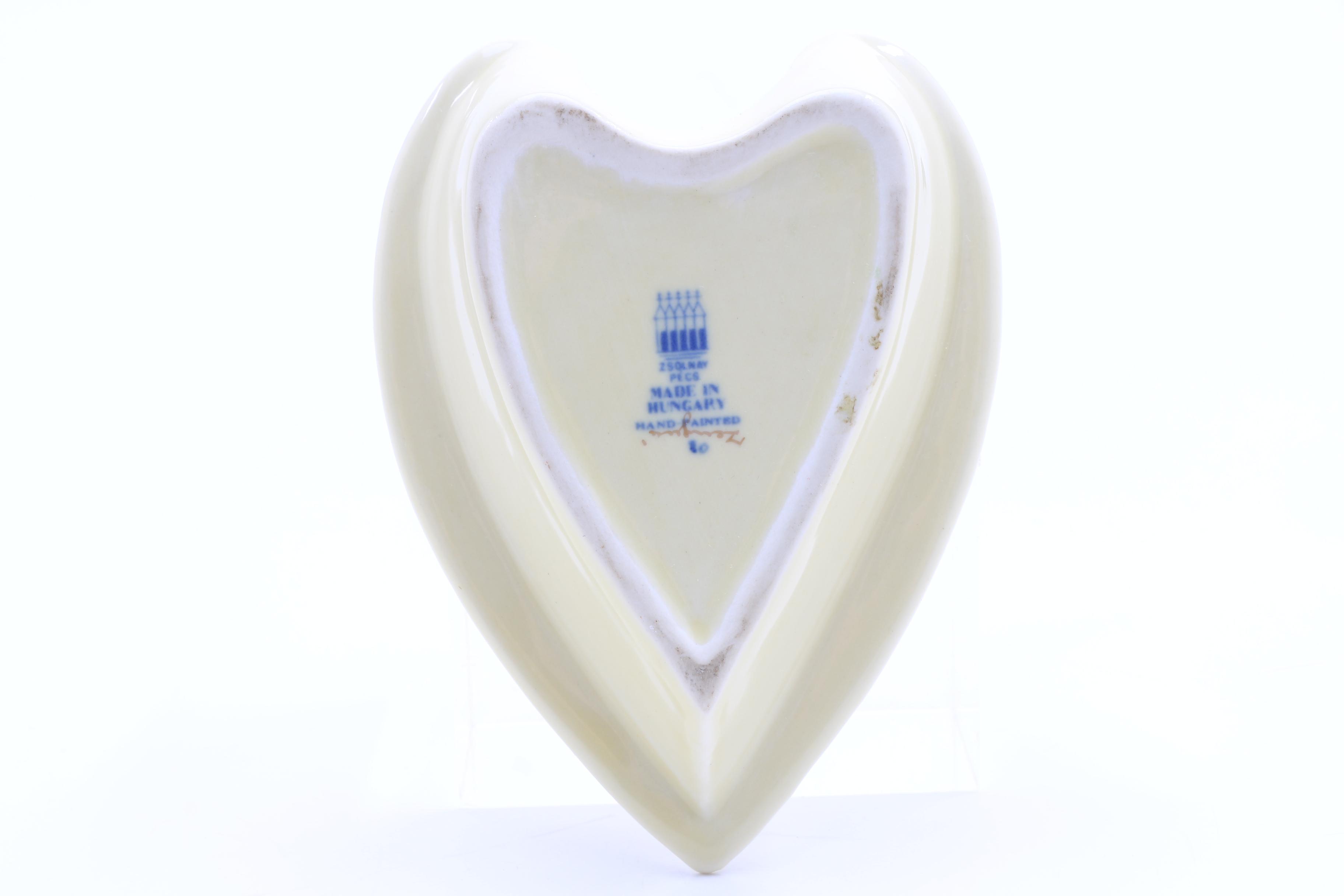 Zsolnay Hand Painted Porcelain Dresser Accessories