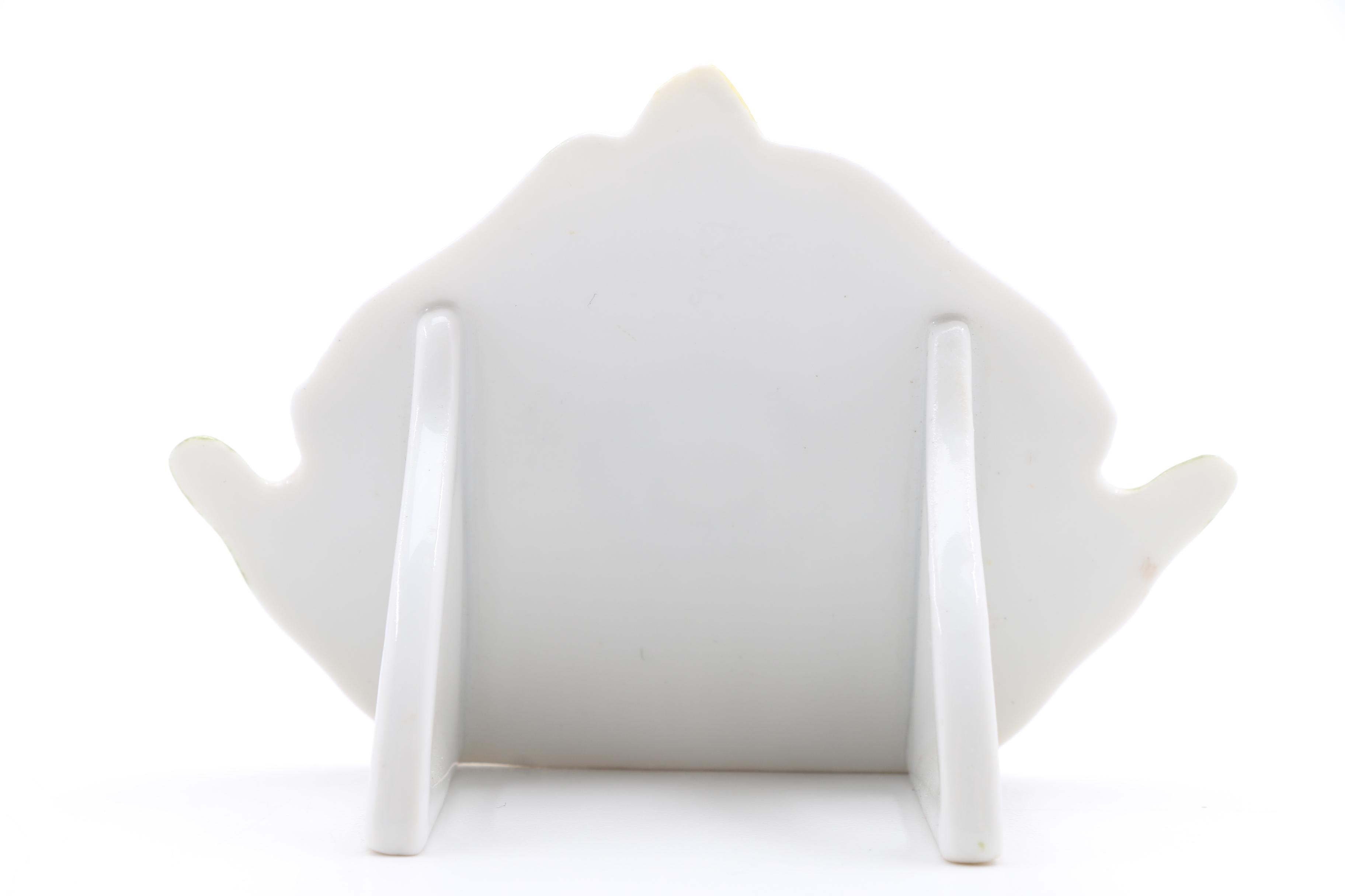 Two Herend "Rothschild Birds" Porcelain Display Signs