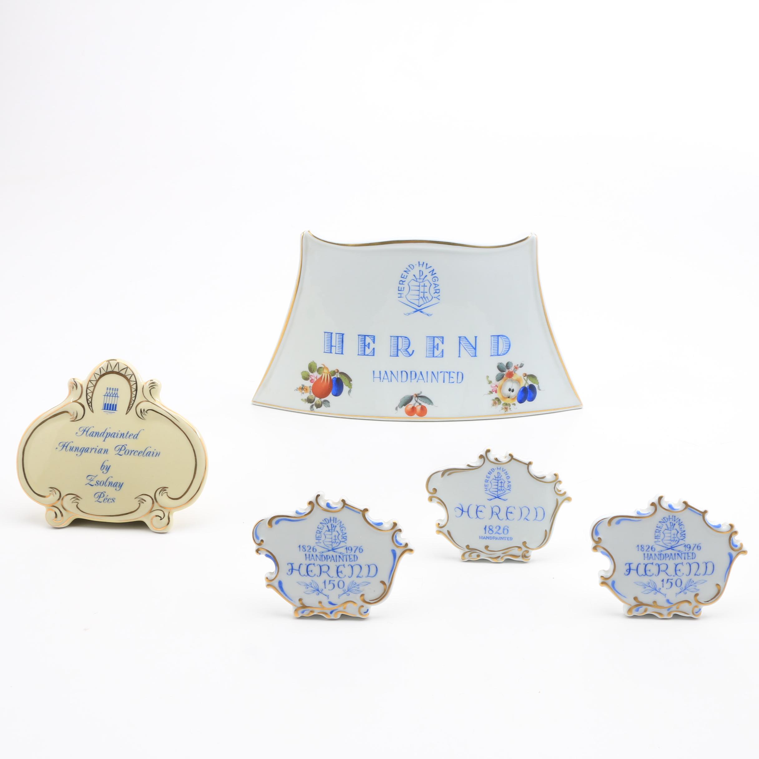 Five  Merchandising Display Signs