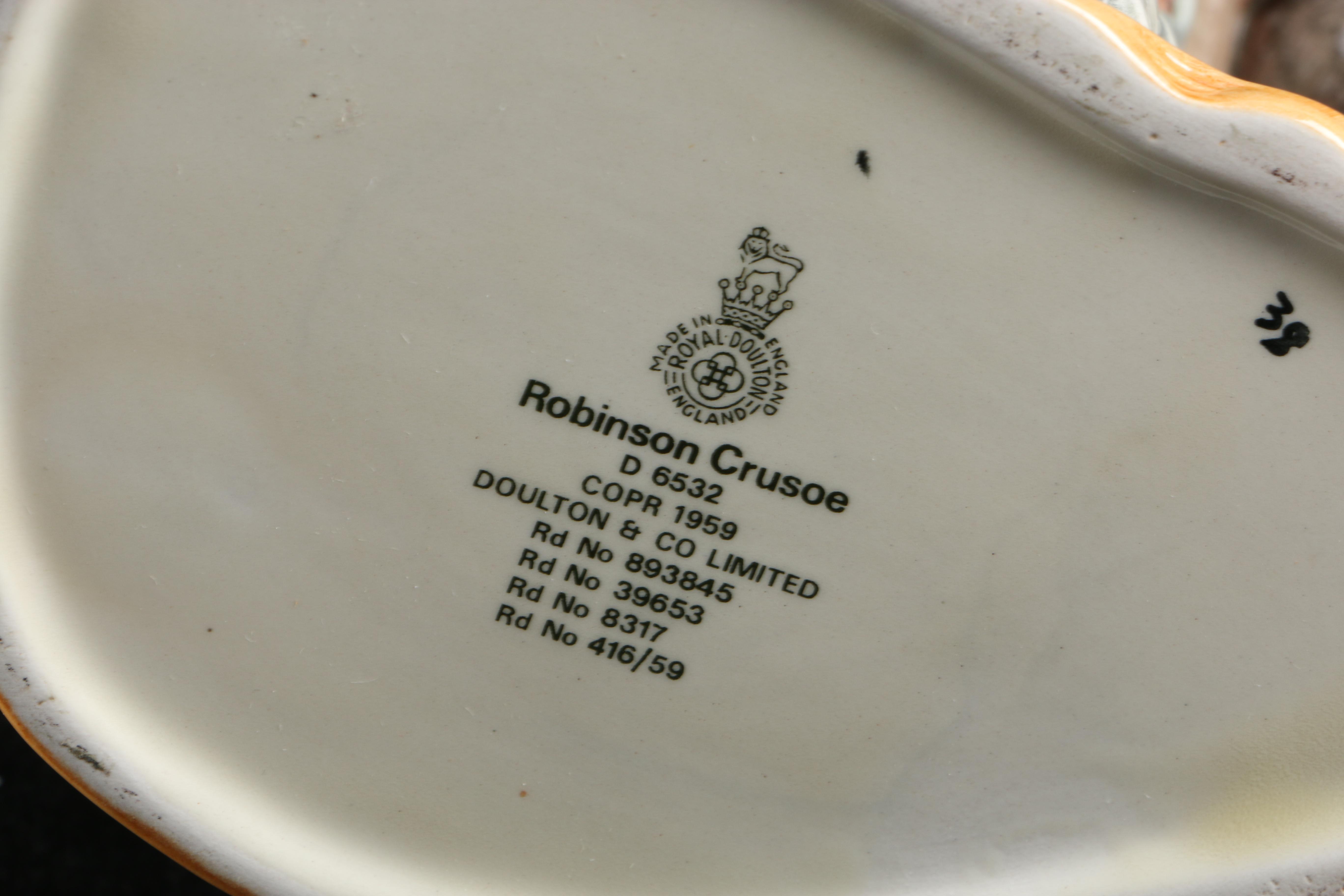 Royal Doulton "Robinson Crusoe" Toby Jug