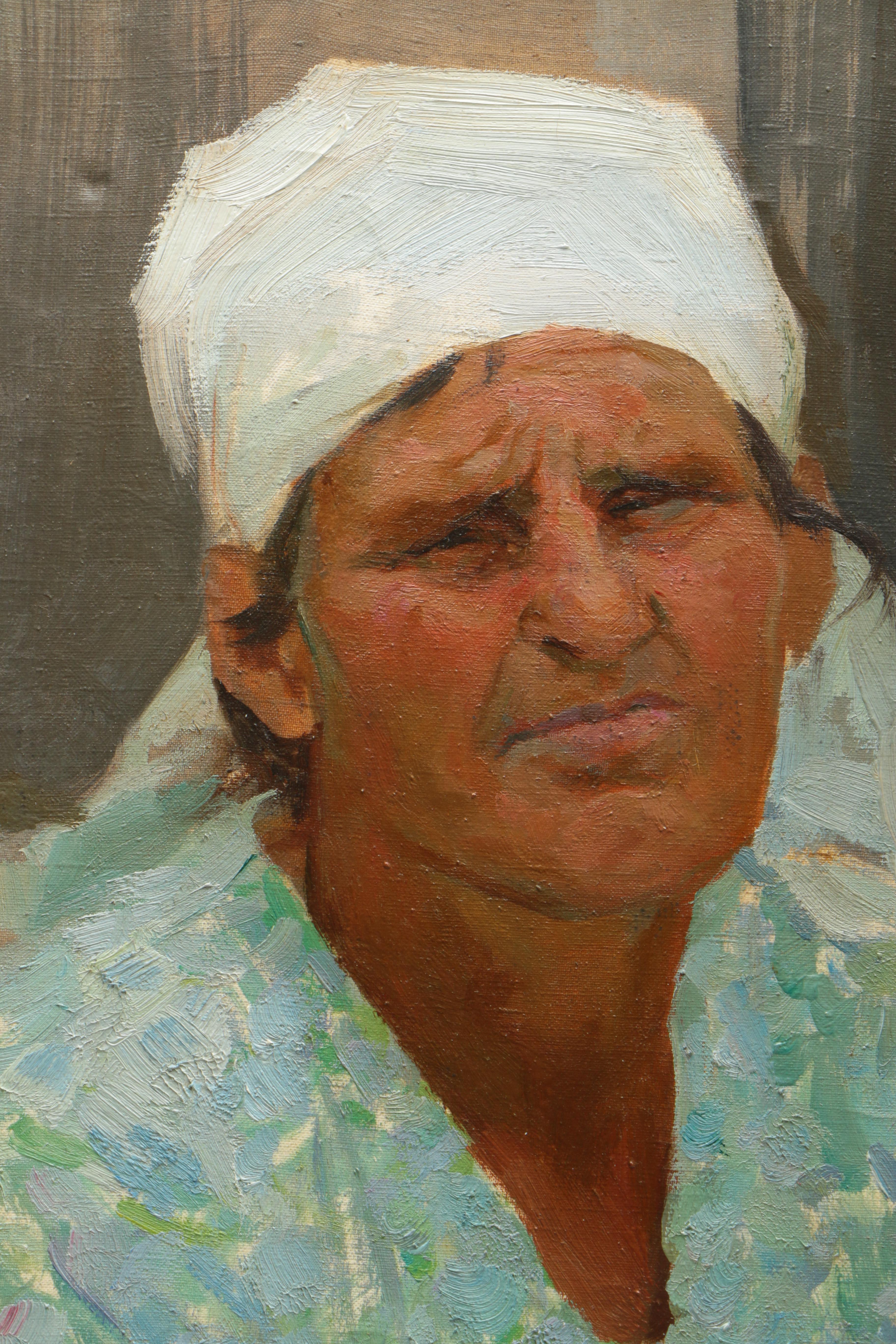 Grigory Kravchenko Oil Painting of a Russian Woman