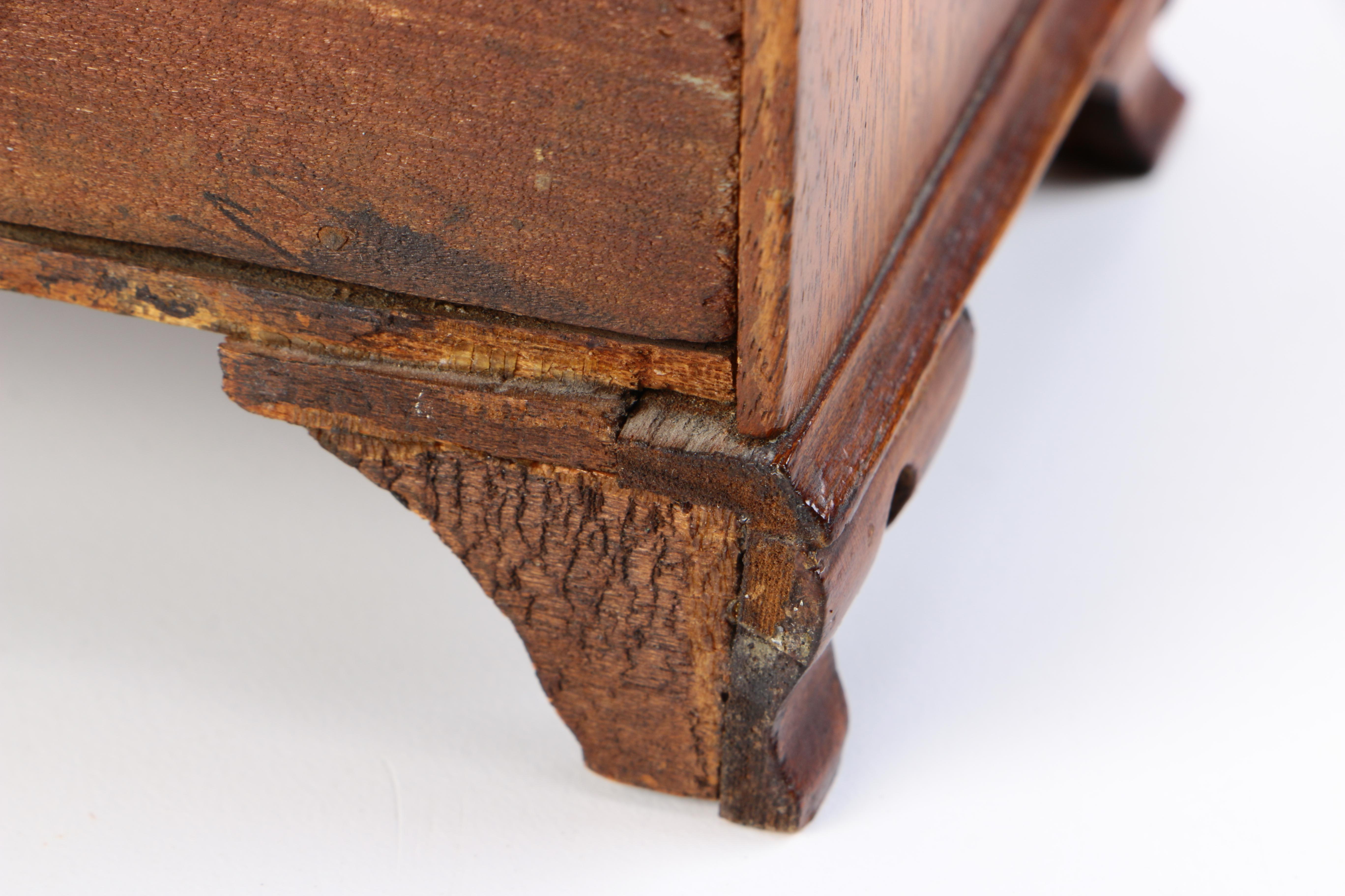 George III Miniature Chest of Drawers with Marquetry Inlay