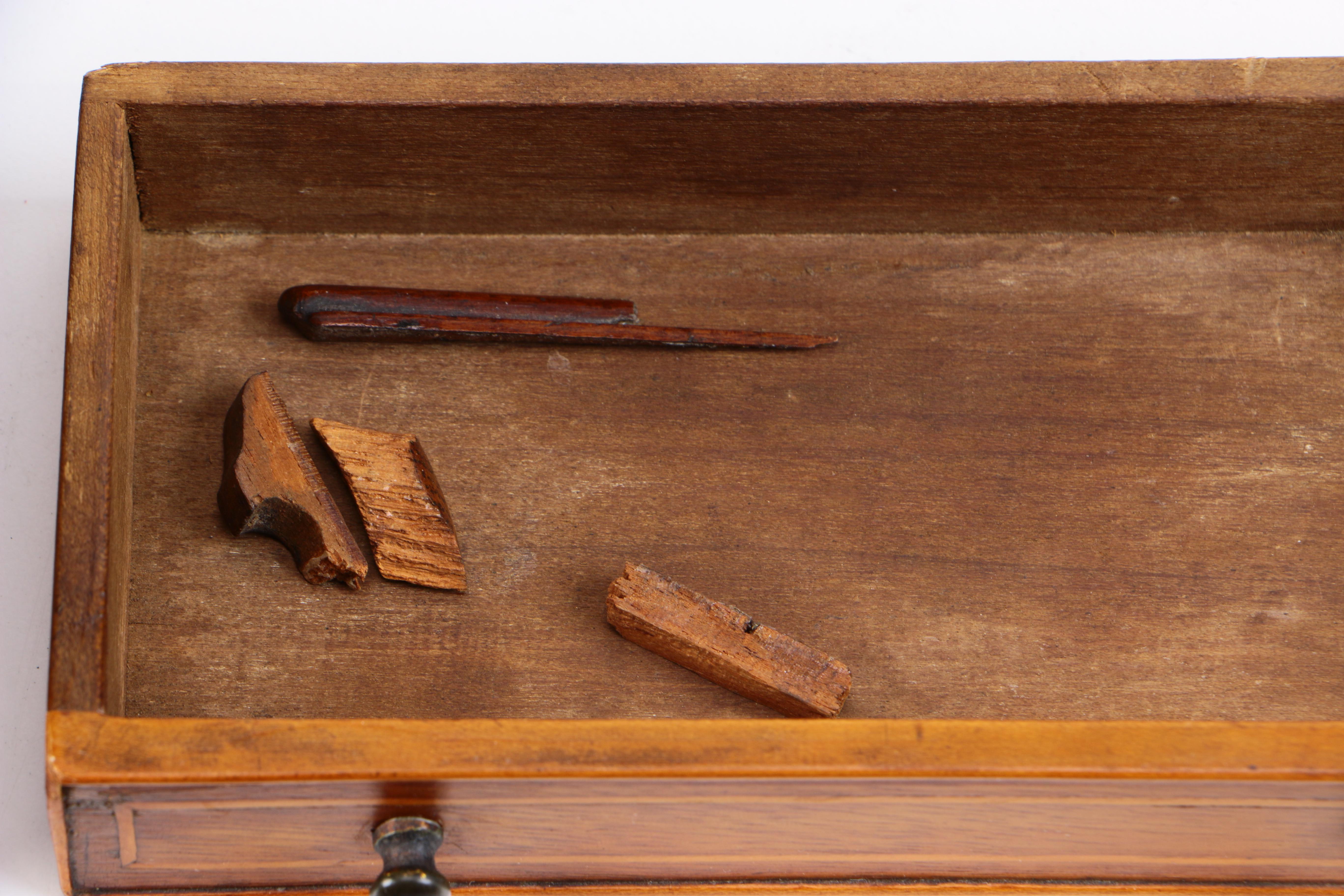 George III Miniature Chest of Drawers with Marquetry Inlay