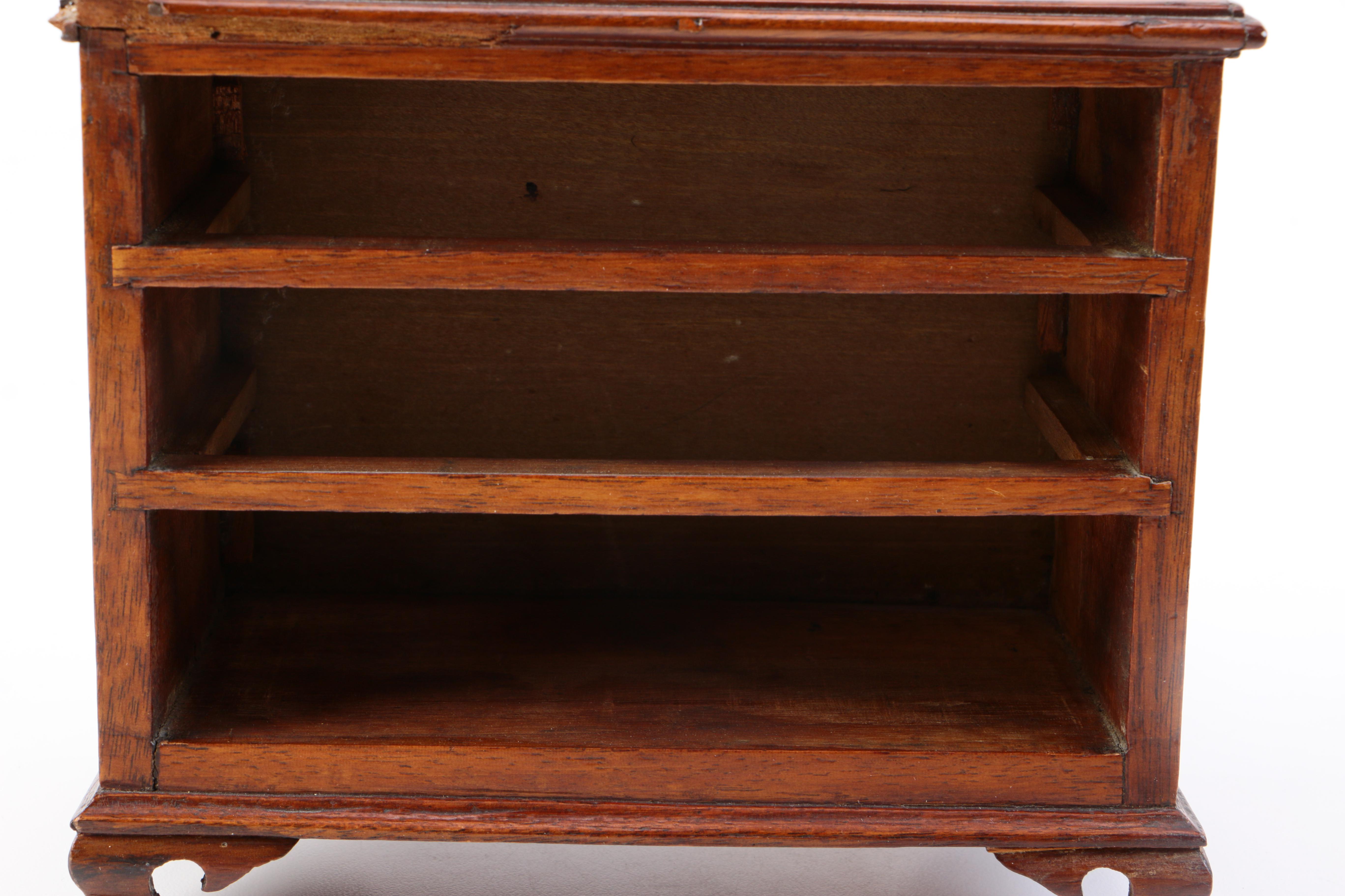 George III Miniature Chest of Drawers with Marquetry Inlay