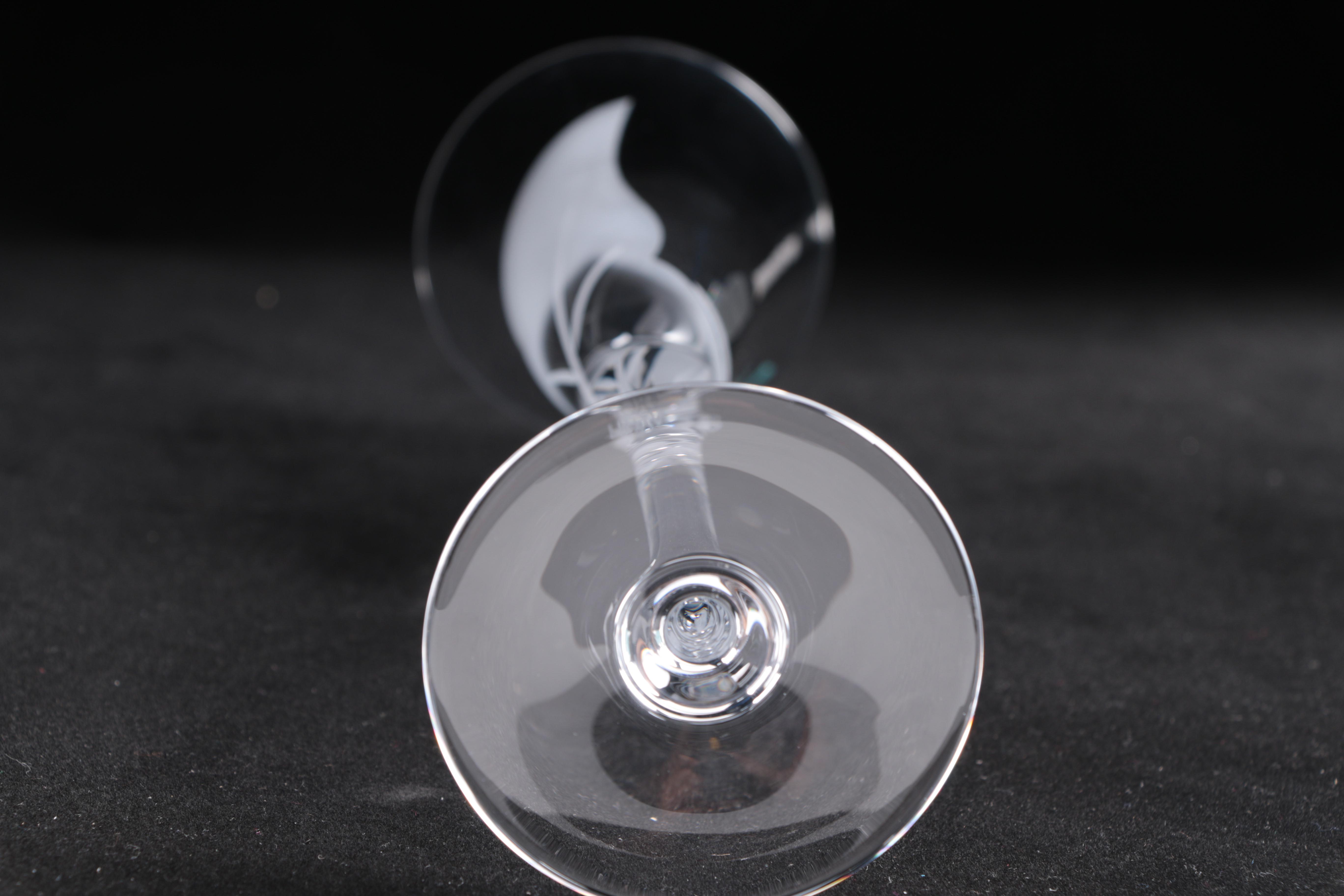 Hoya Crystal Champagne Flutes