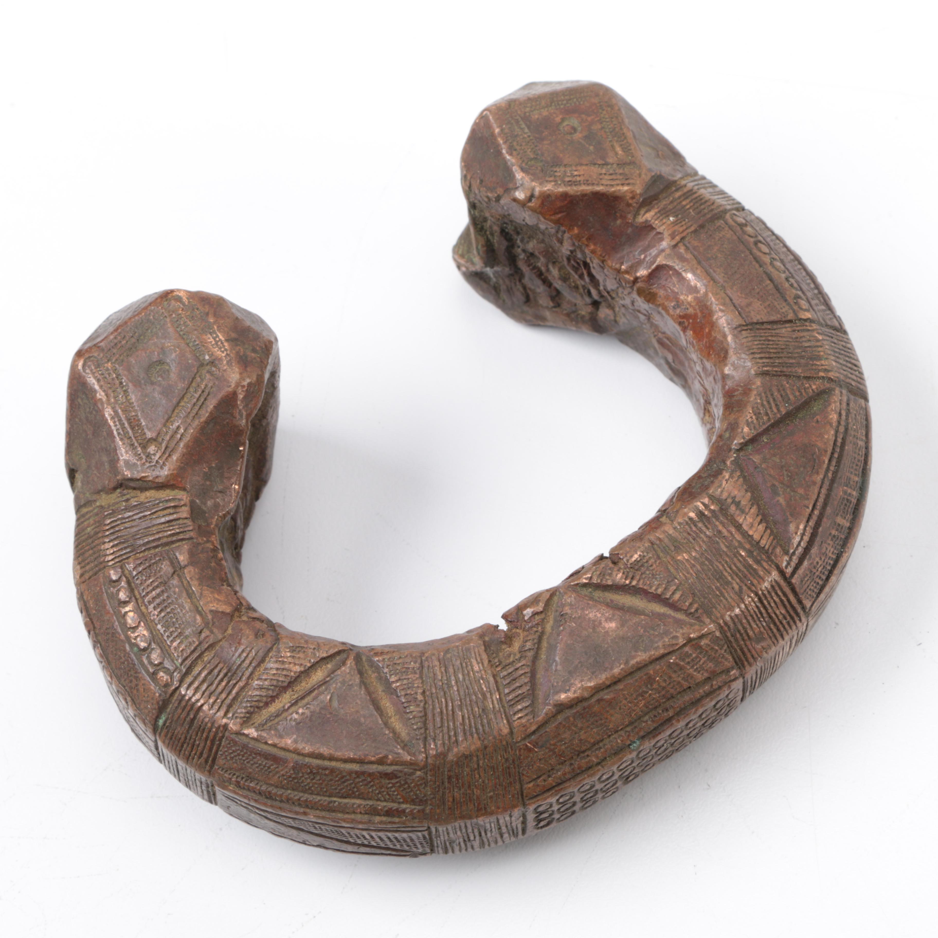 Pair of Copper Currency Bracelets