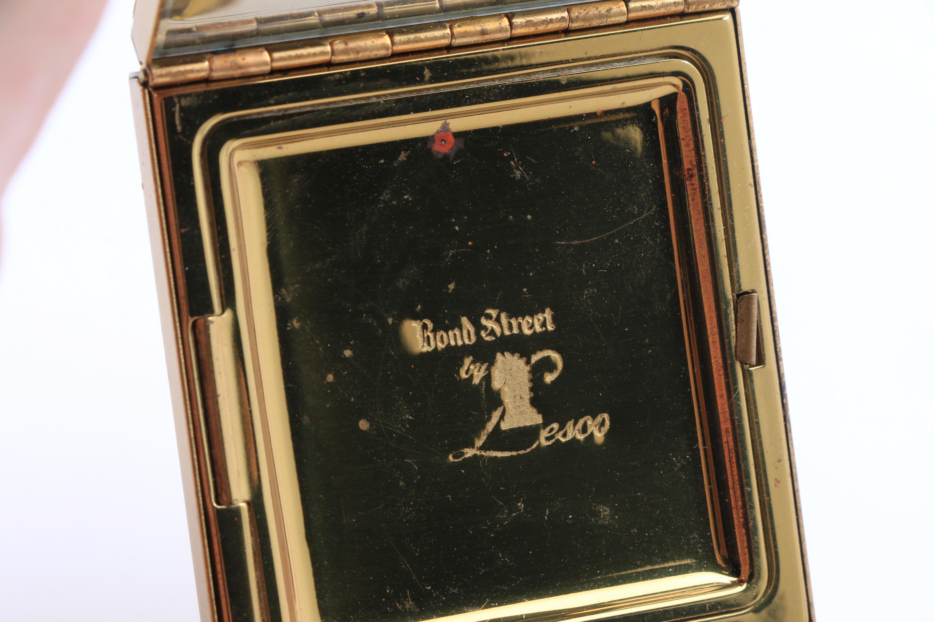 Six Vintage Gold Tone Compacts