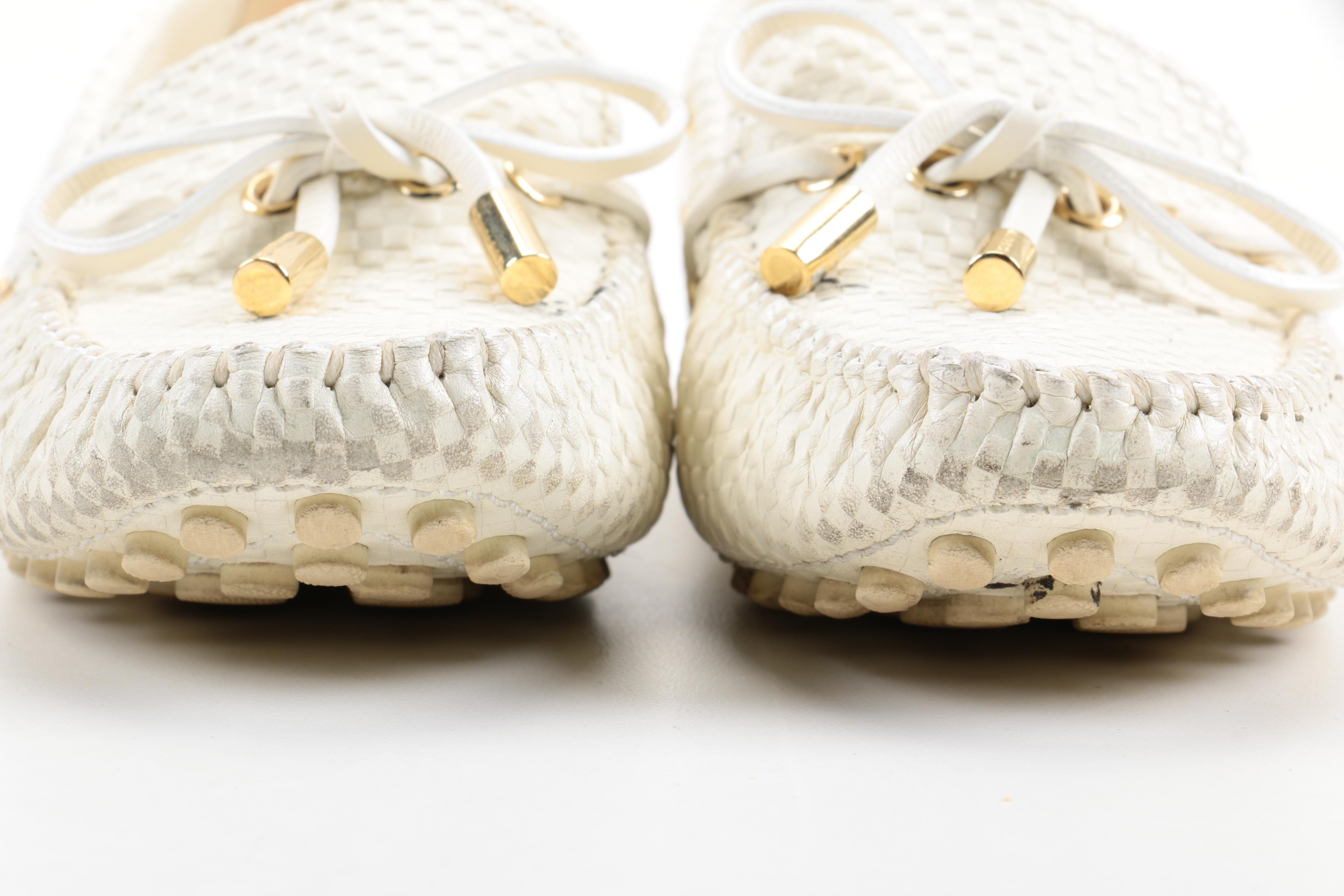 Louis Vuitton Mini Damier Driving Shoes