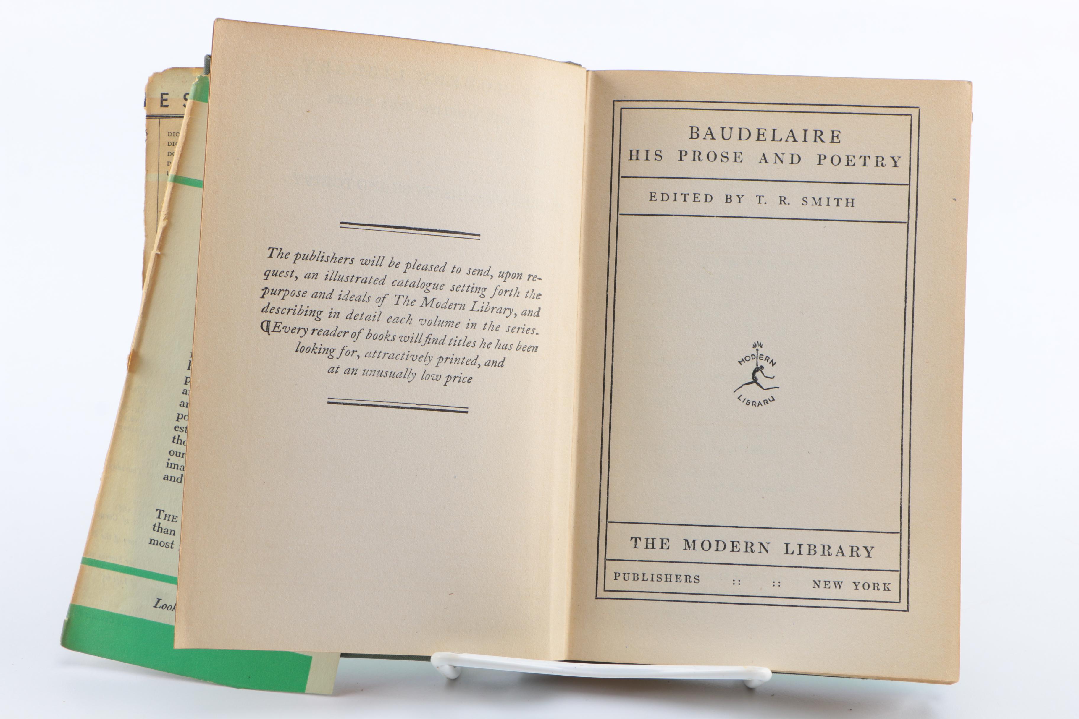 1930s Modern Library "Poems and Prose of Baudelaire"