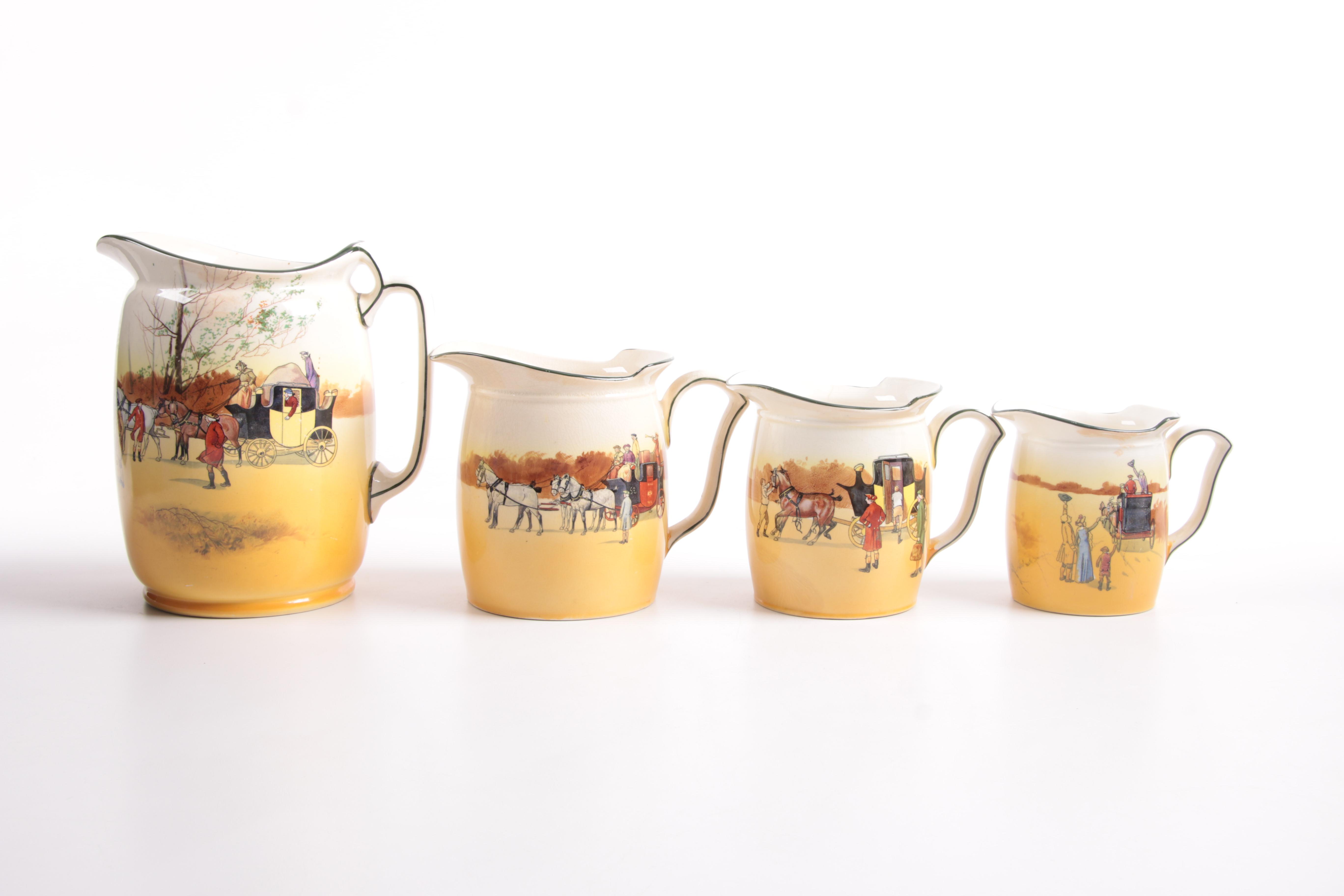 Royal Doulton "Coaching Days" Pitchers