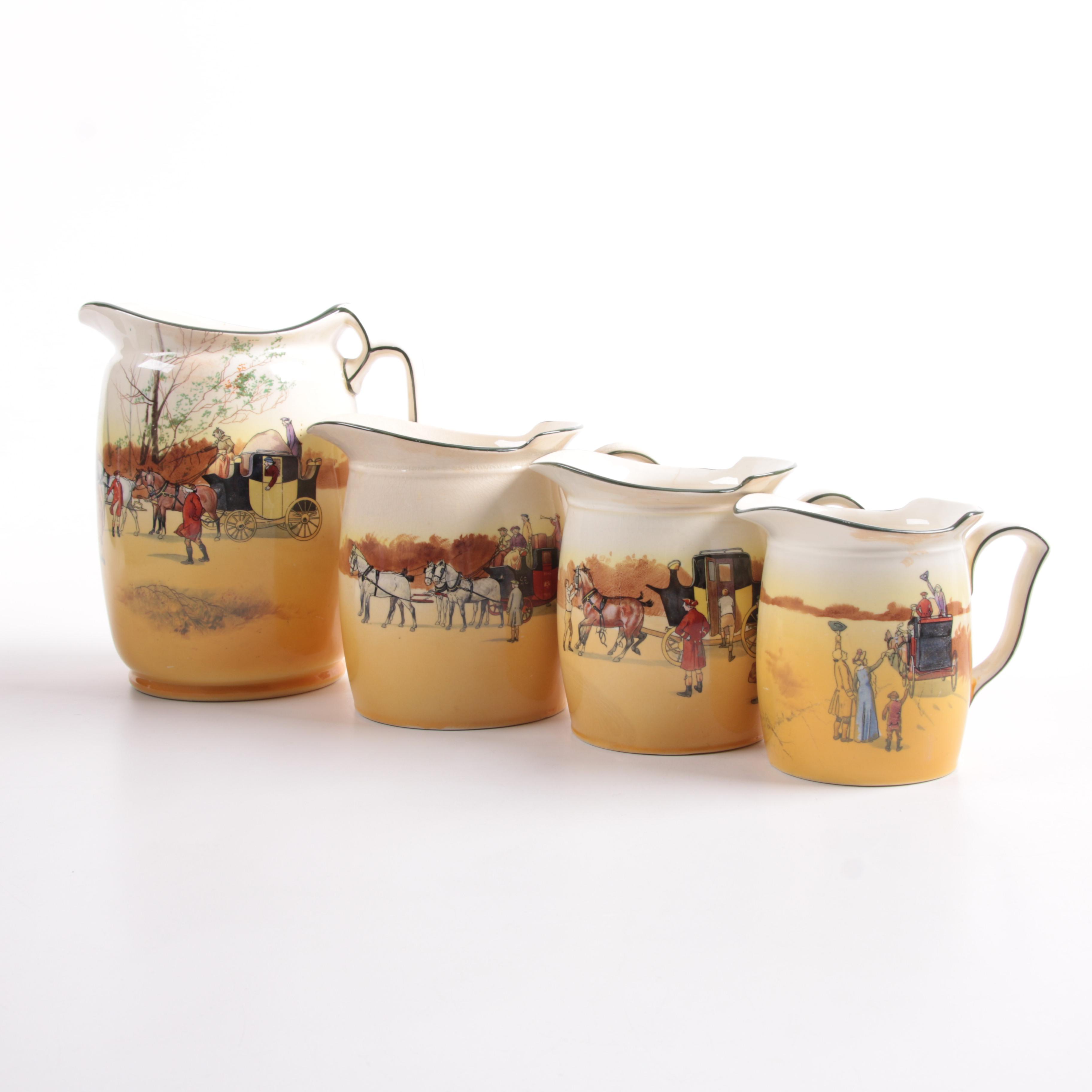 Royal Doulton "Coaching Days" Pitchers