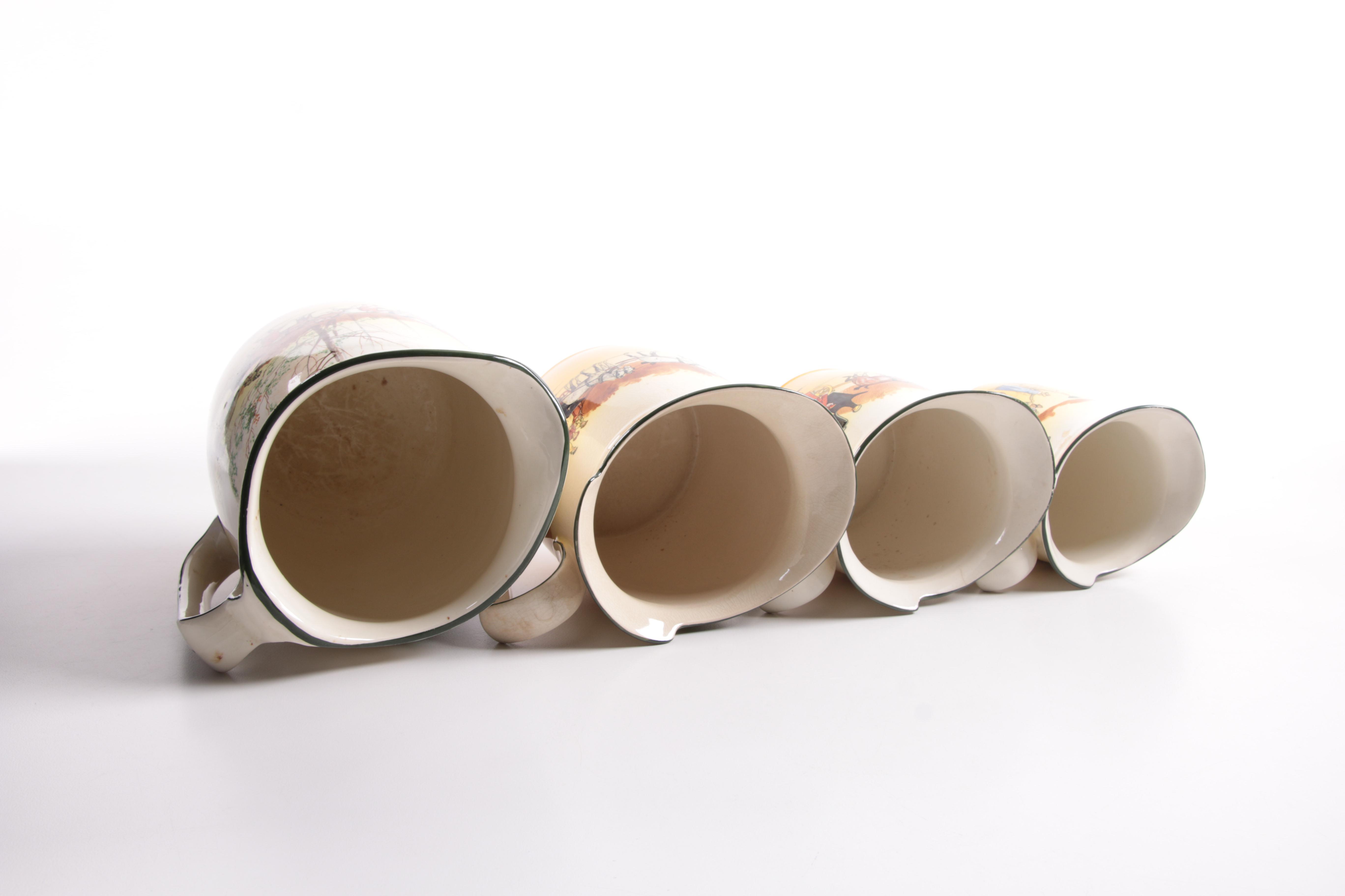 Royal Doulton "Coaching Days" Pitchers