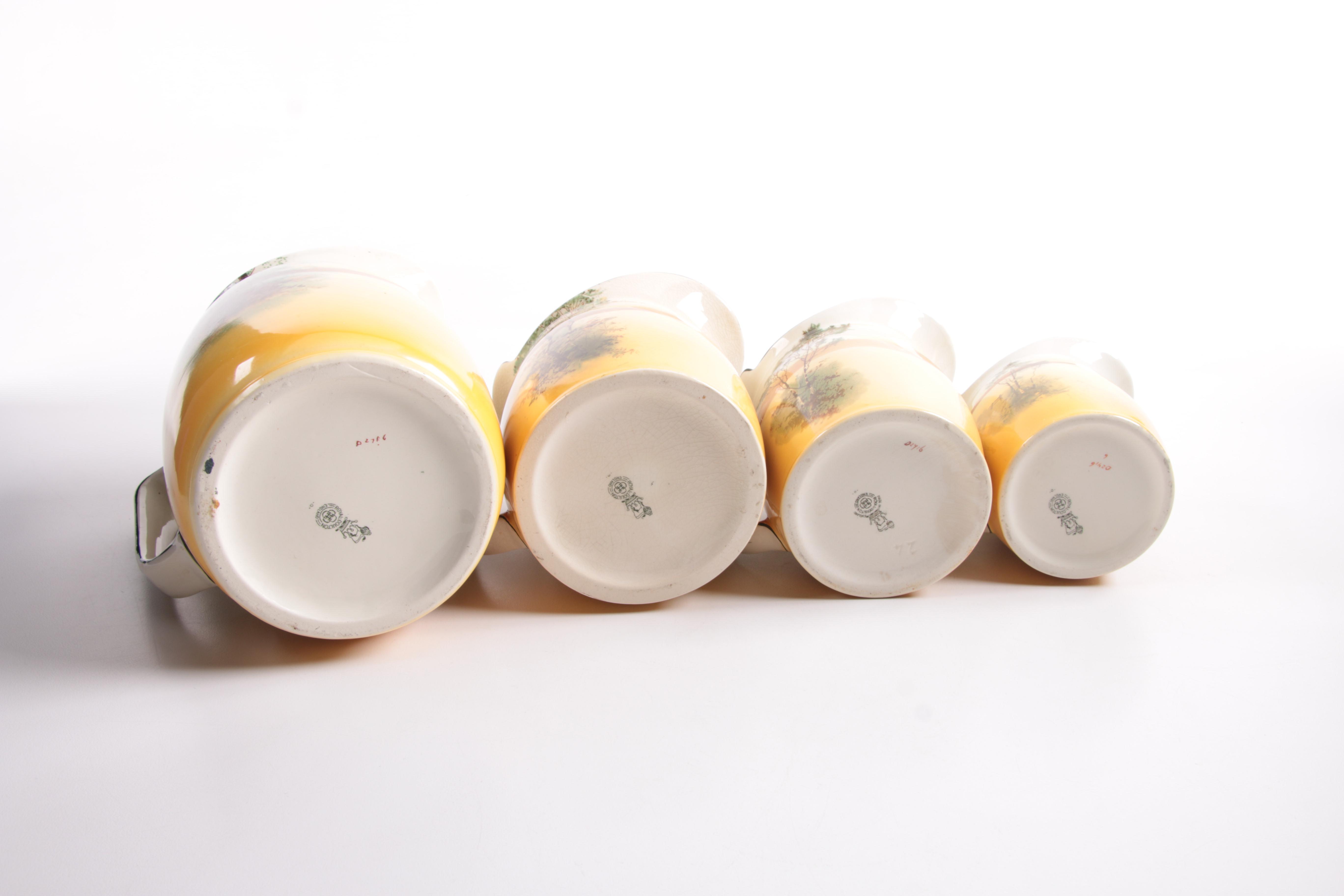 Royal Doulton "Coaching Days" Pitchers