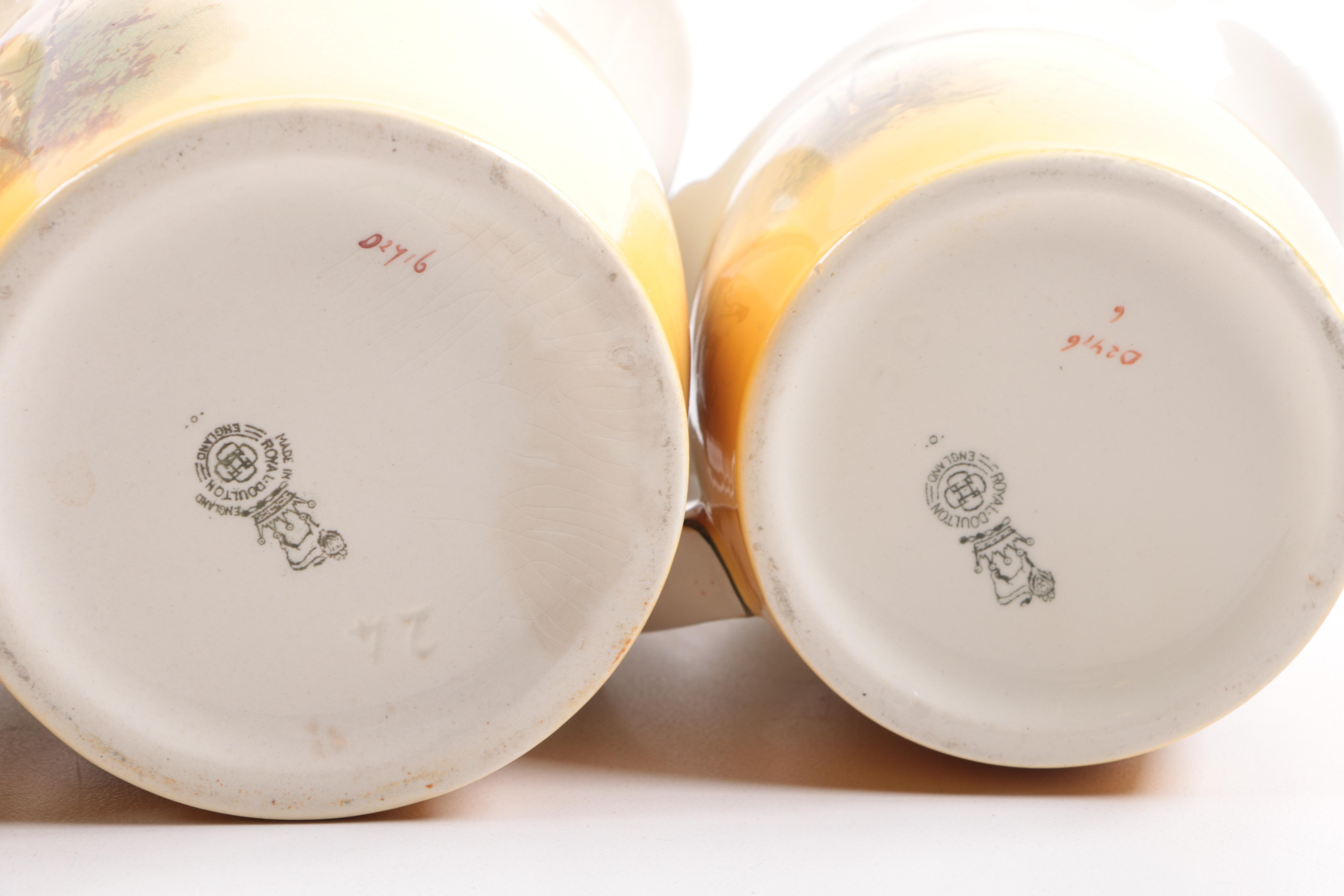 Royal Doulton "Coaching Days" Pitchers
