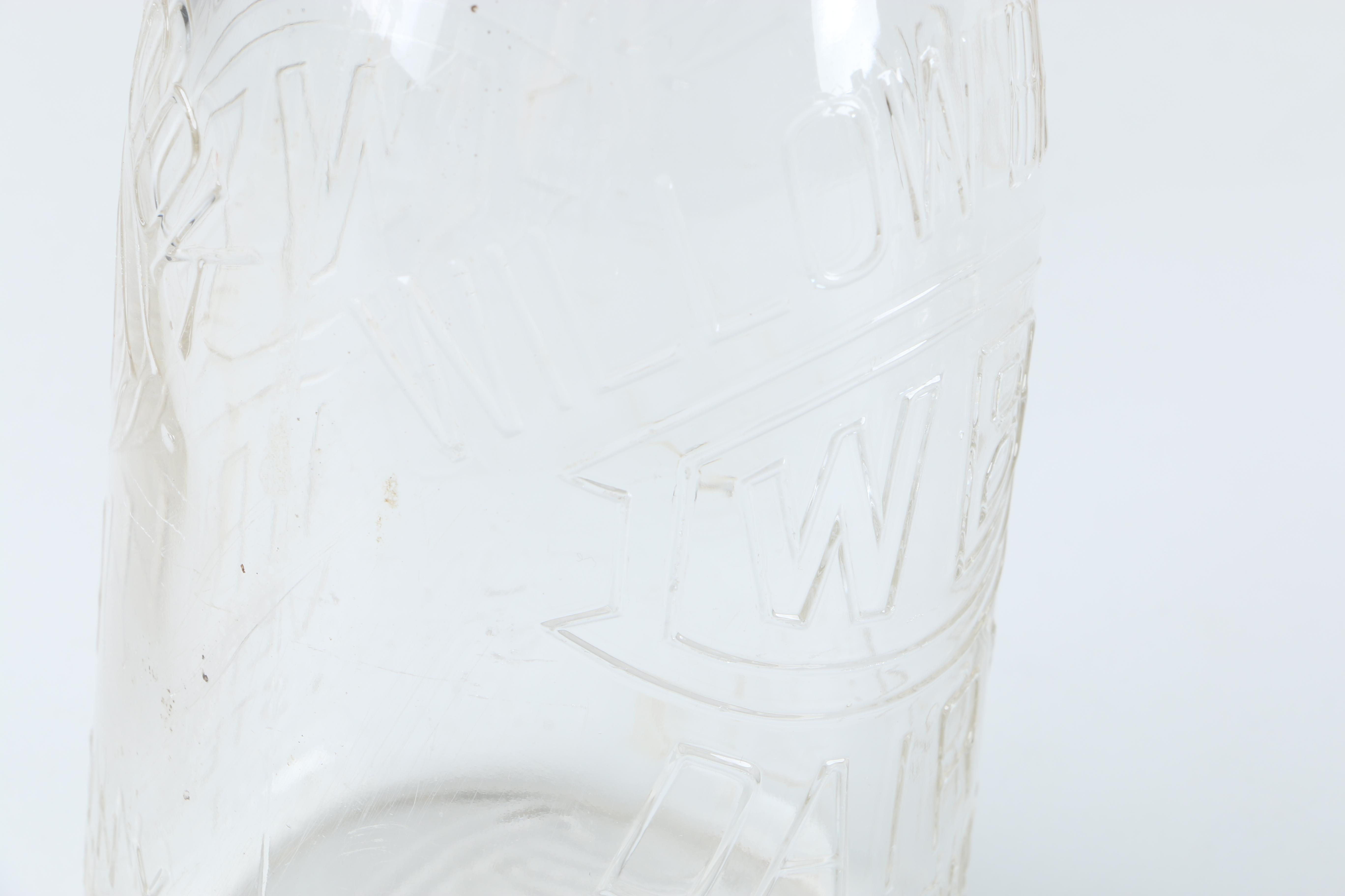 Stemless Red Wine Glass Set and Willow Brook Dairy Bottle