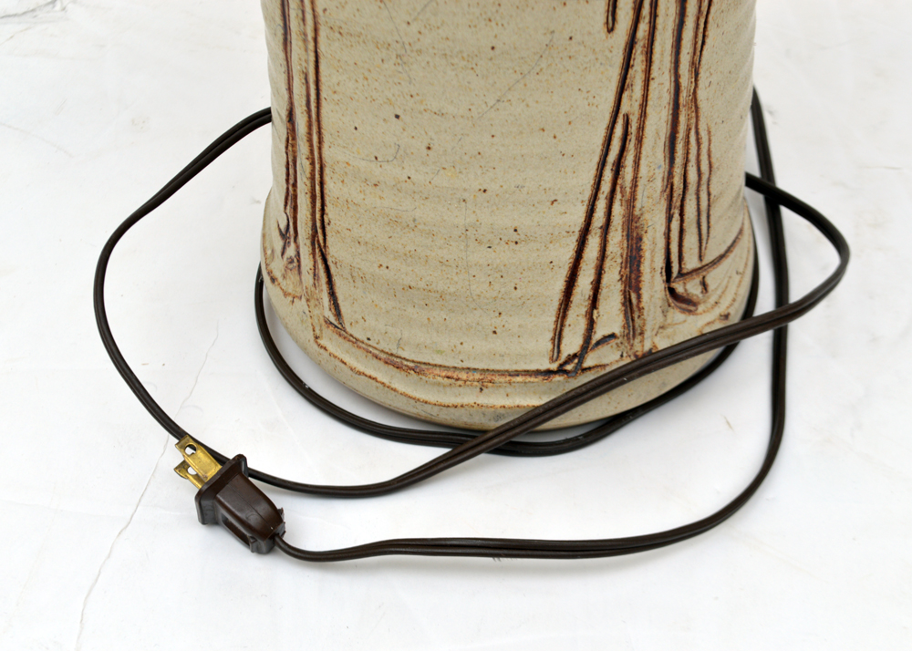 Signed Wishon Harrell Art Pottery Lamp