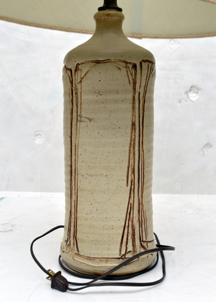 Signed Wishon Harrell Art Pottery Lamp