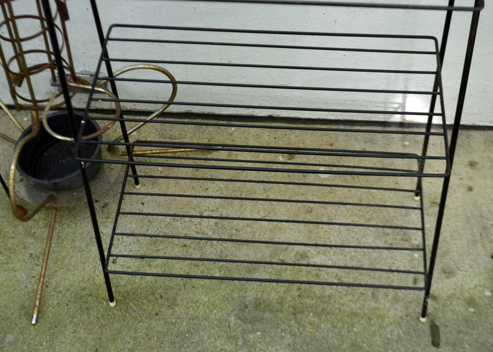 Mid Century Modern Metal Plant Stands/Shelves