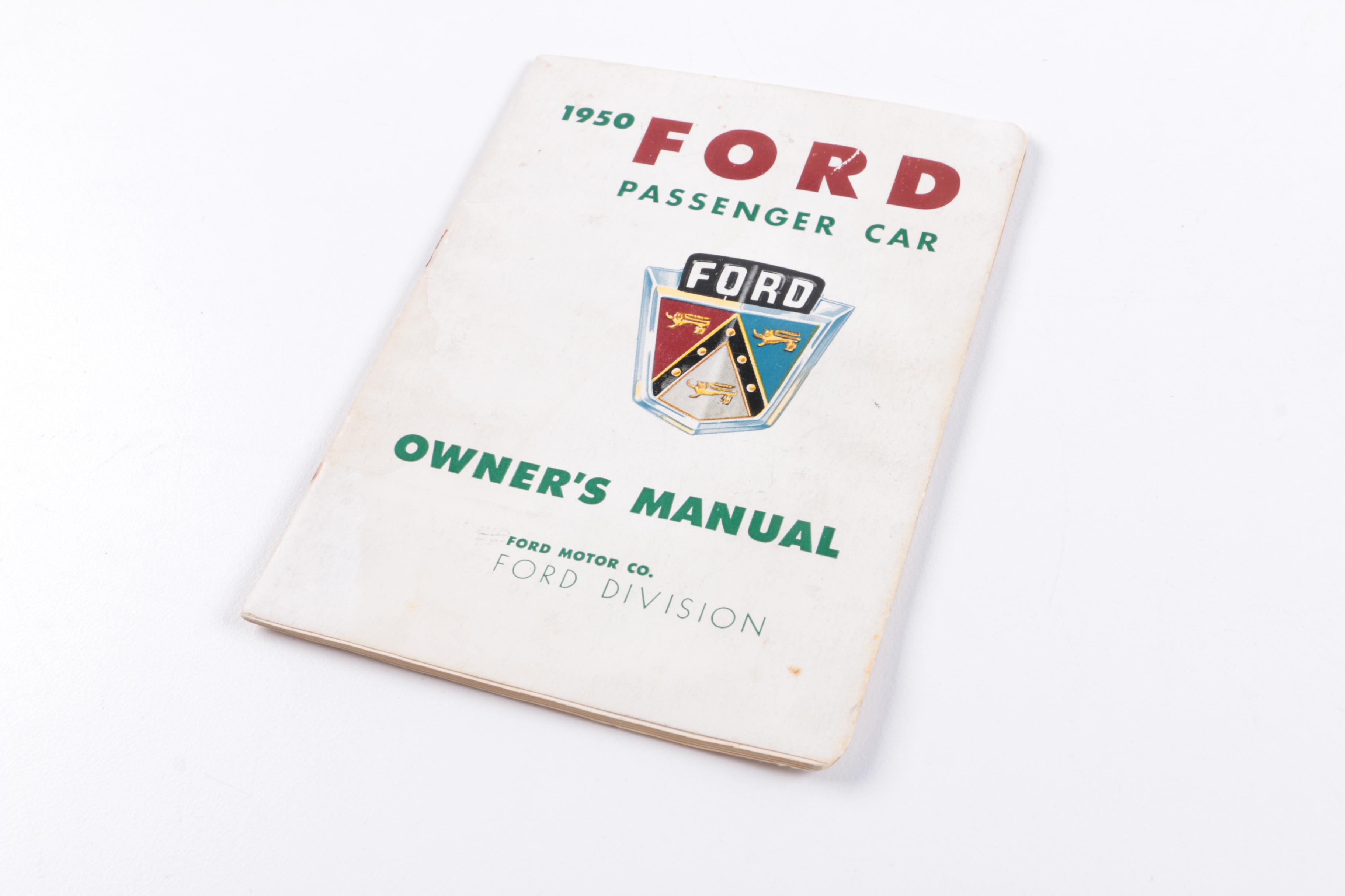 1950s Ford Automobile Manuals and More