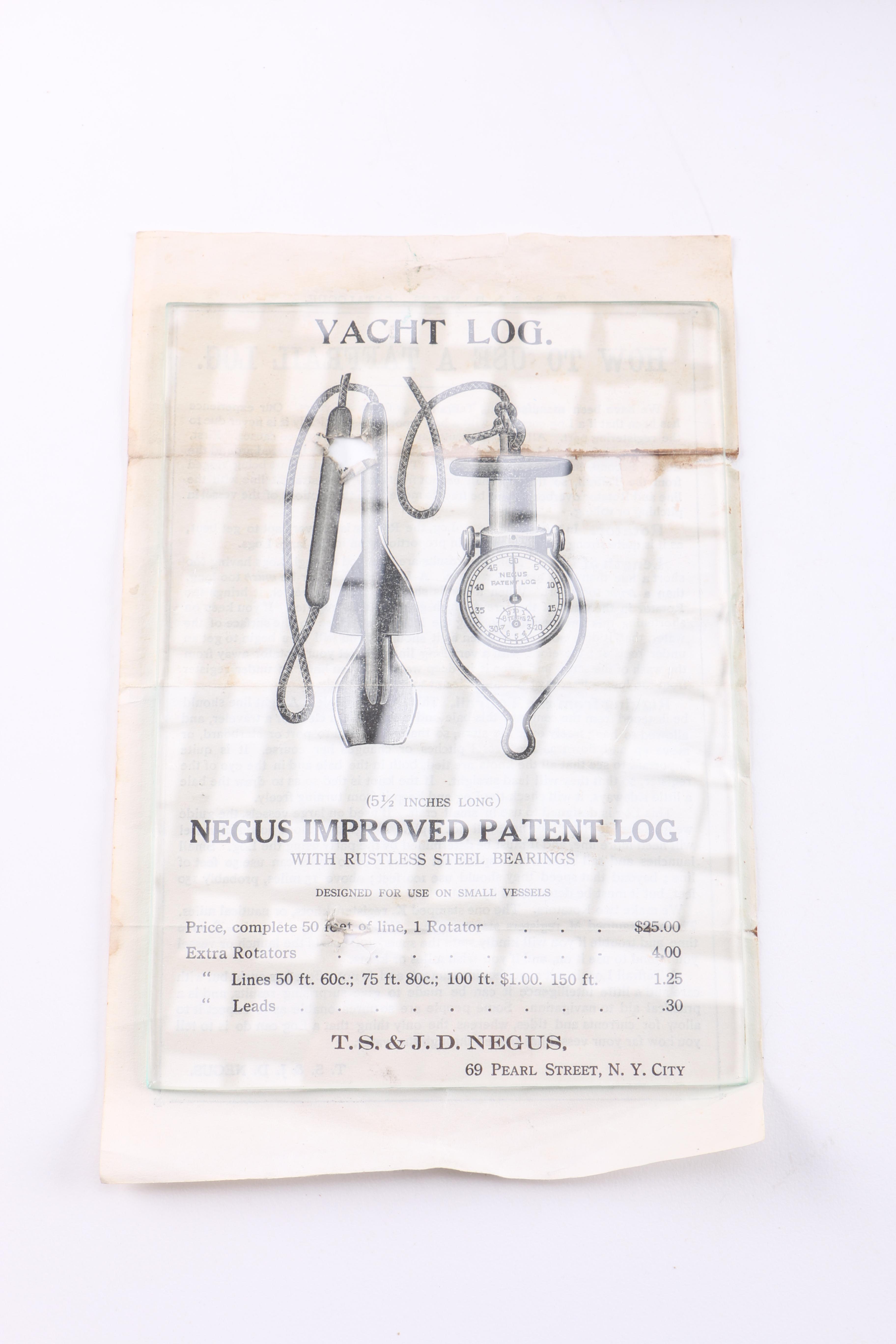 Vintage Walker Knotmaster MKIII and Negus Yacht Logs