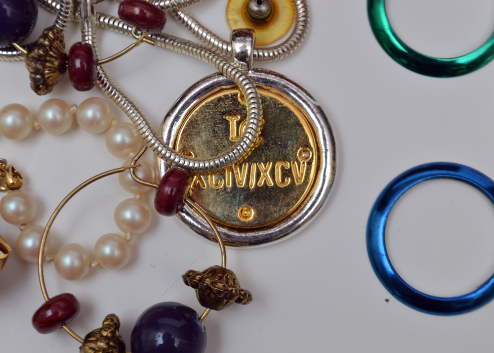 Assorted Costume Jewelry and Jewelry Box