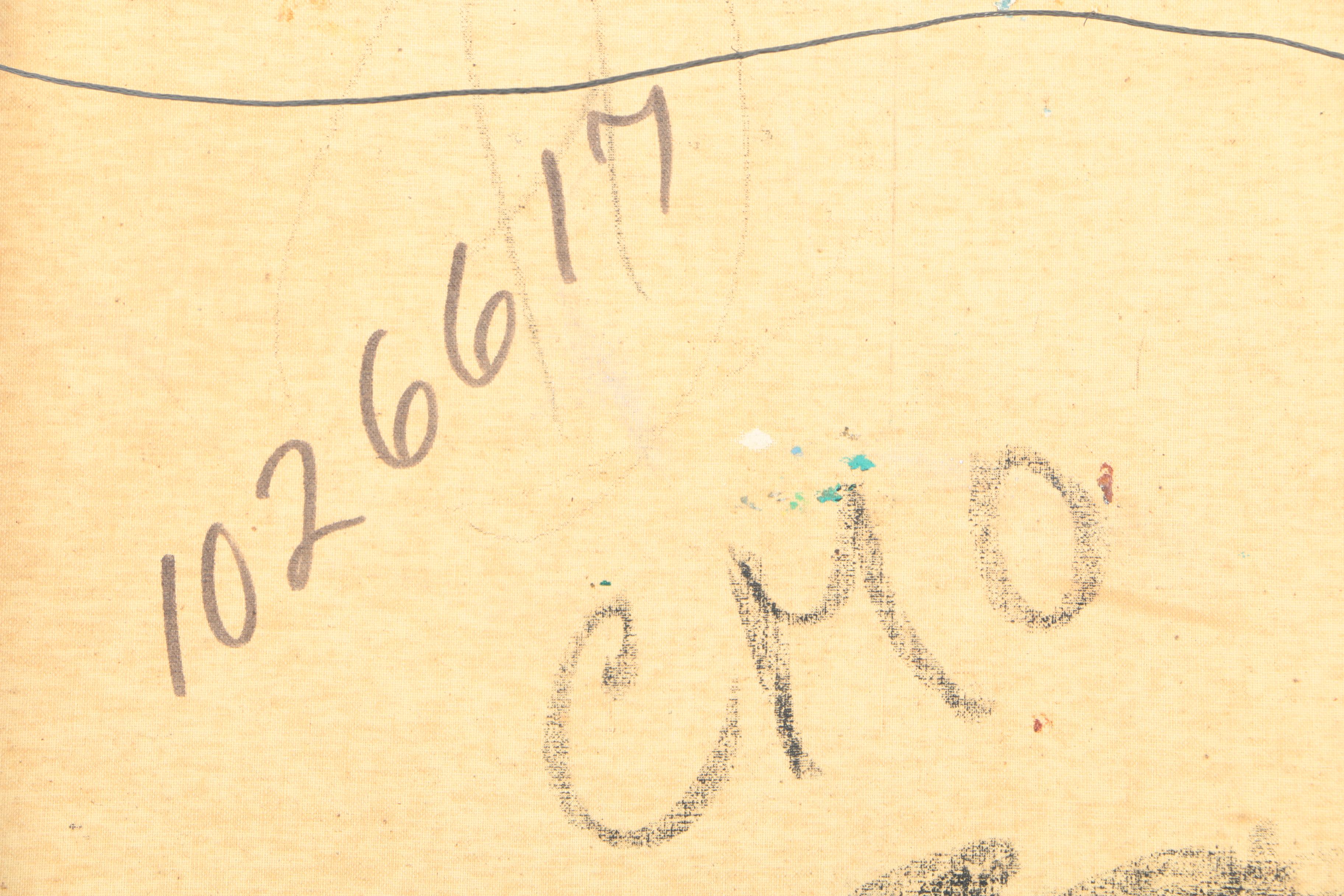 Oil Painting on Canvas of Circus Clown