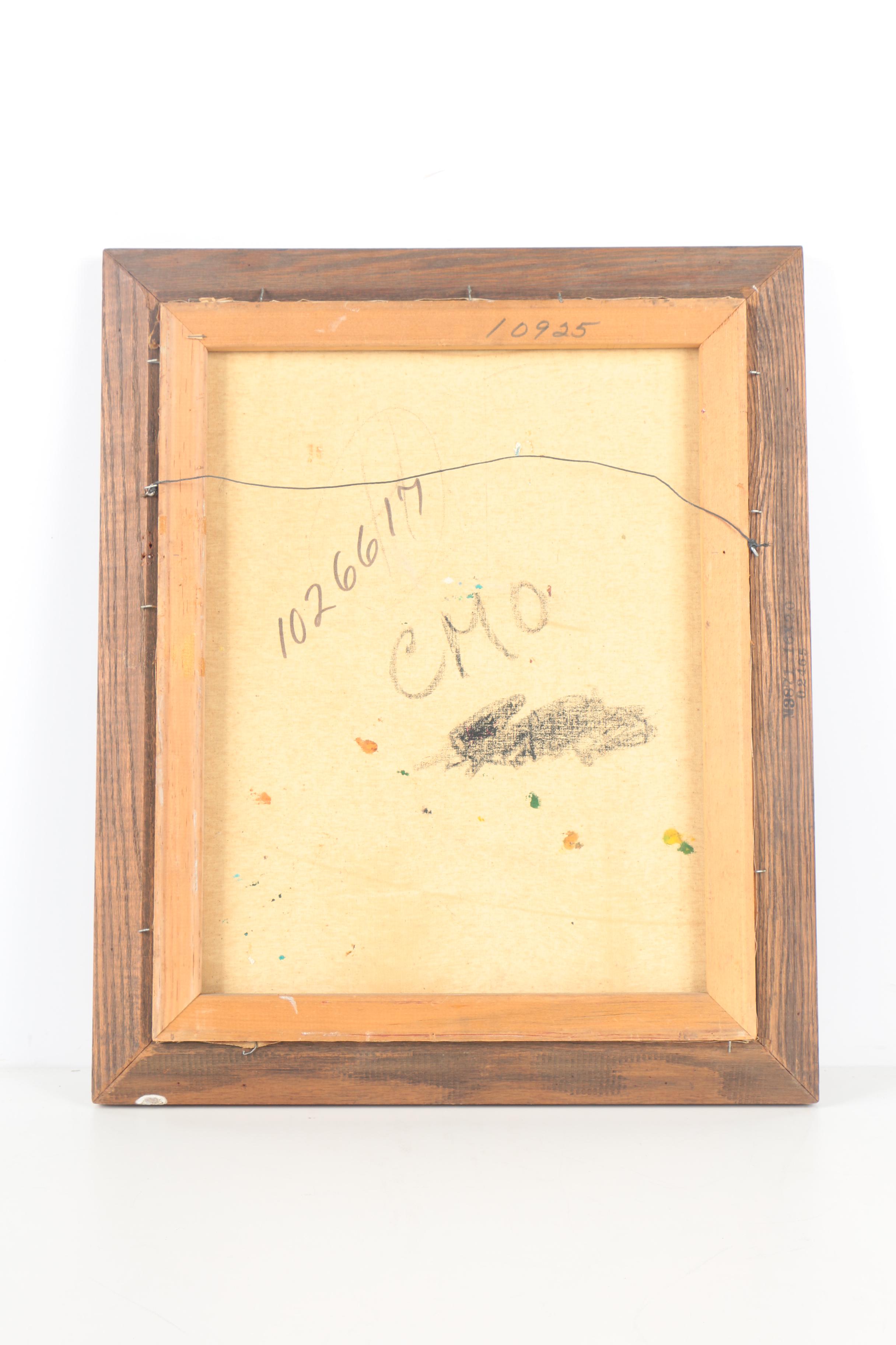 Oil Painting on Canvas of Circus Clown