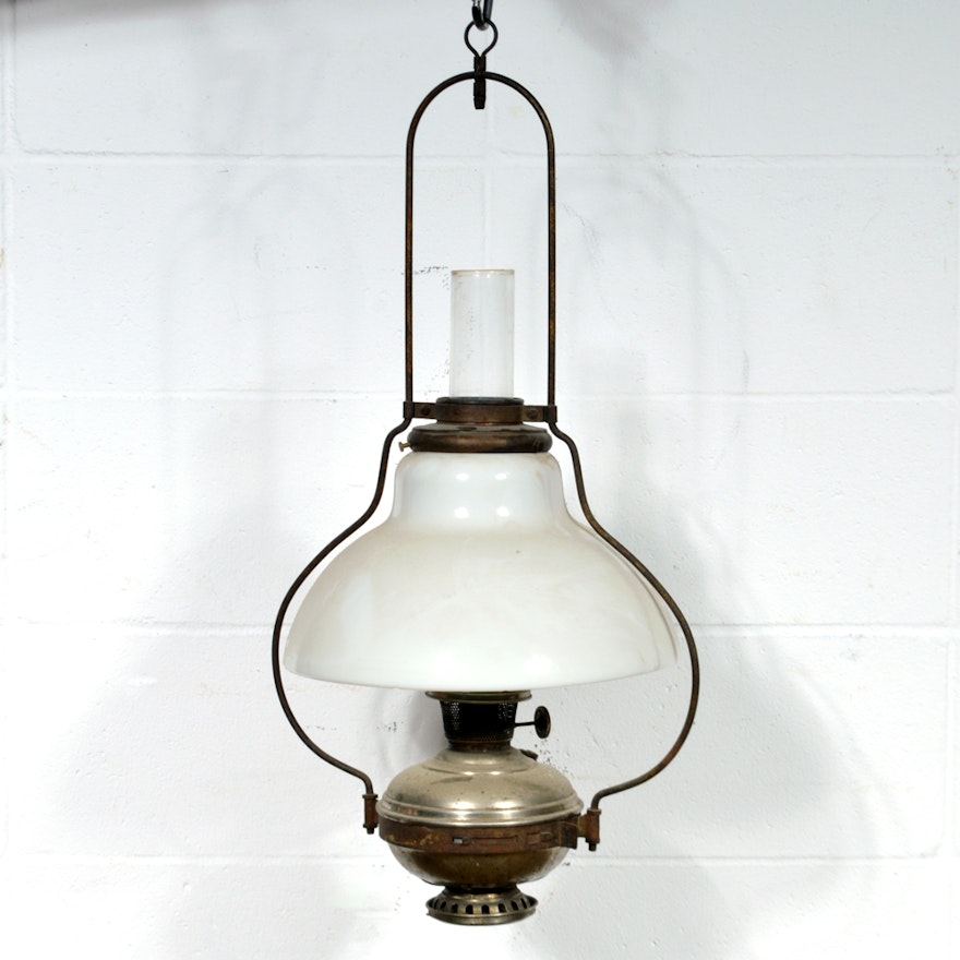 Vintage Aladdin Kerosene Hanging Lamp