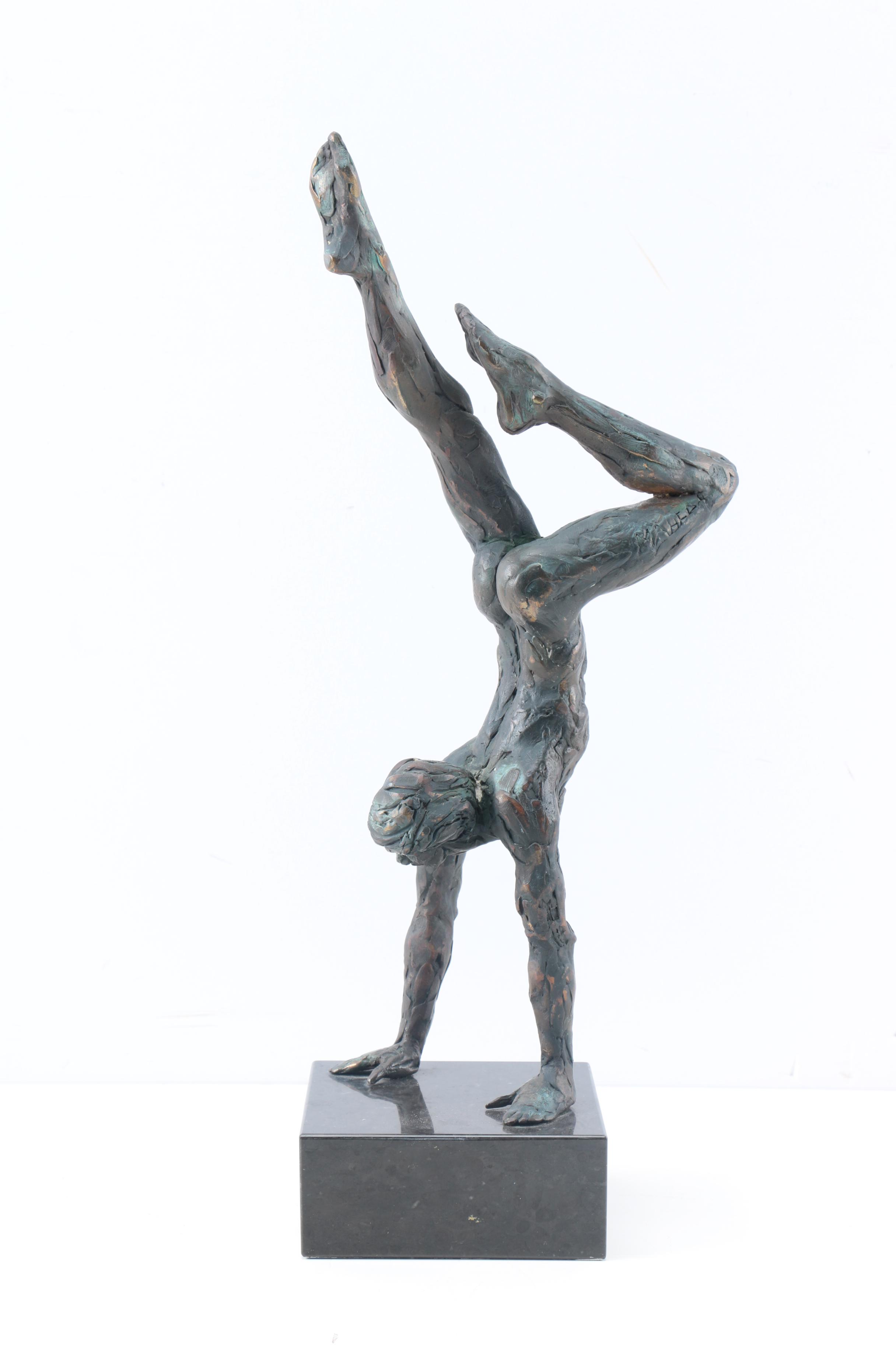 Maher Bronze Sculpture on Marble Base of Nude Figure