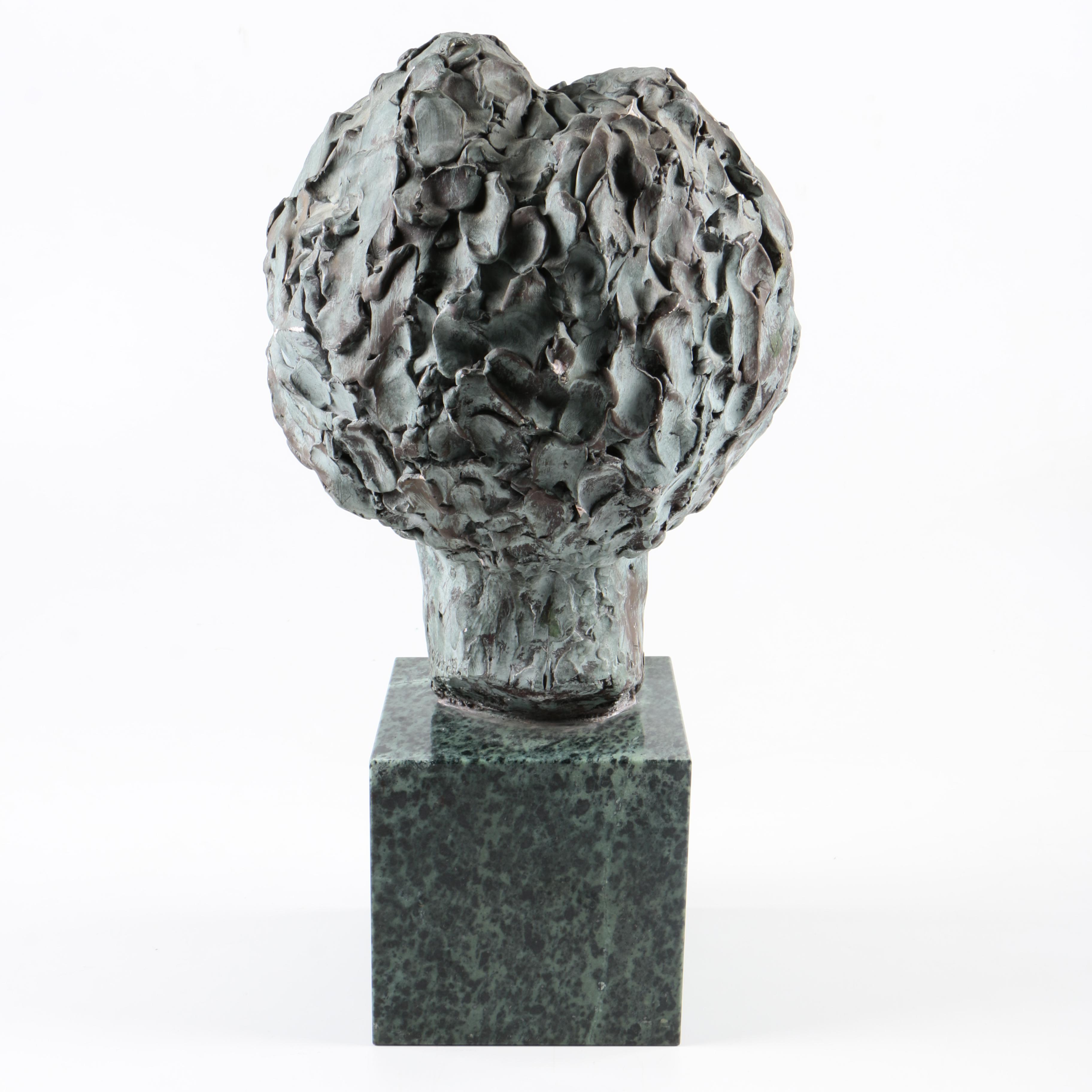 James Maher Plaster Bust on Marble Base