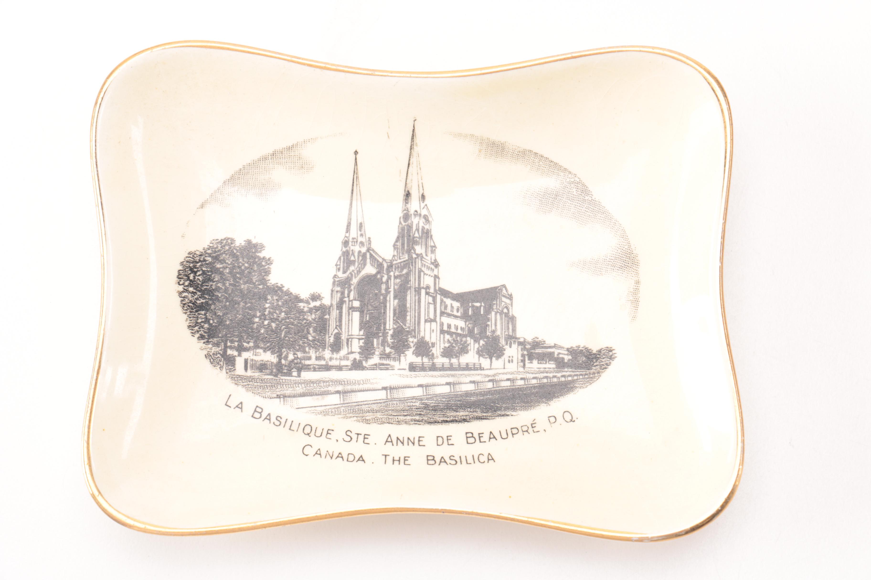 Linden Clock Winton Plate and Vintage Bible