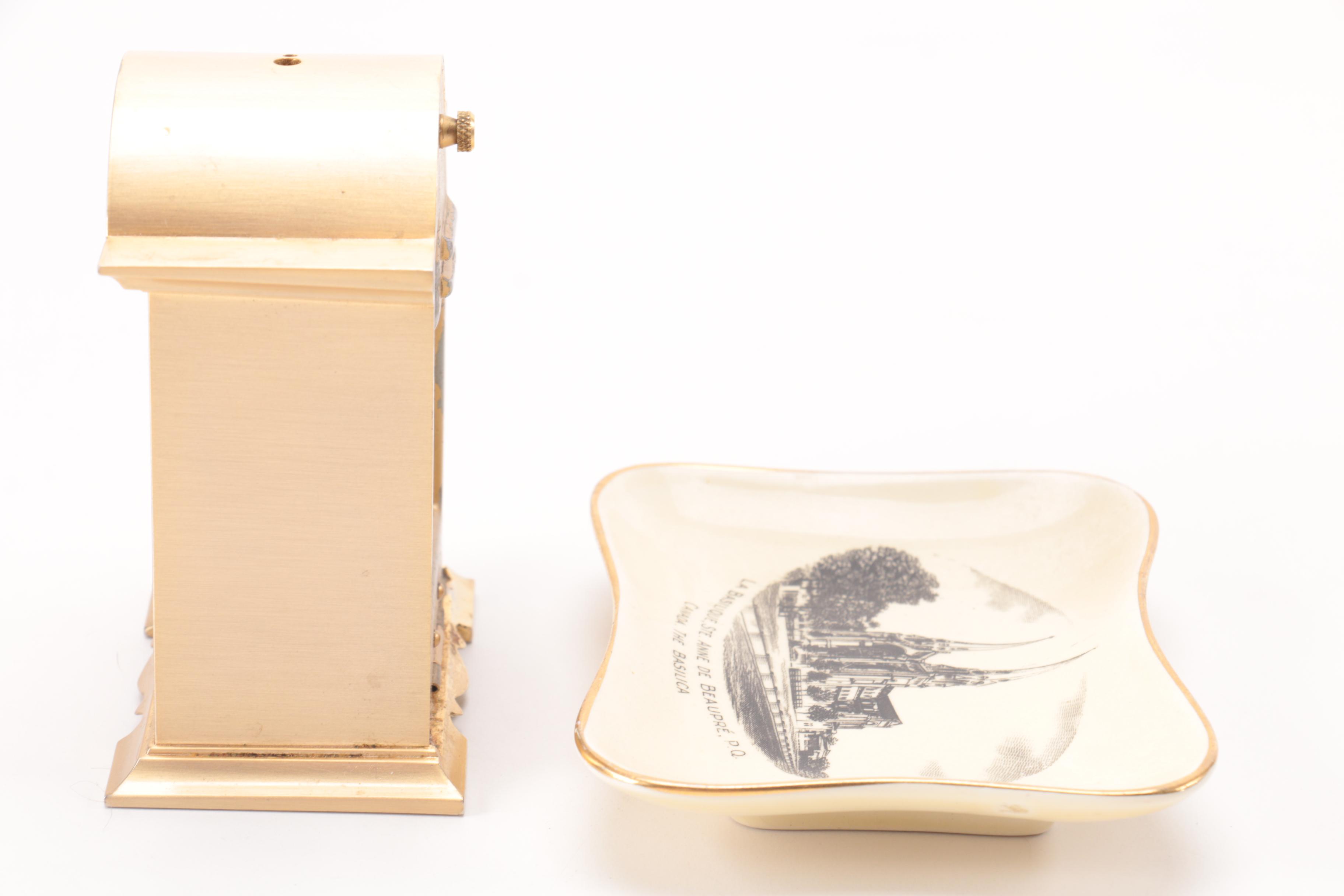 Linden Clock Winton Plate and Vintage Bible