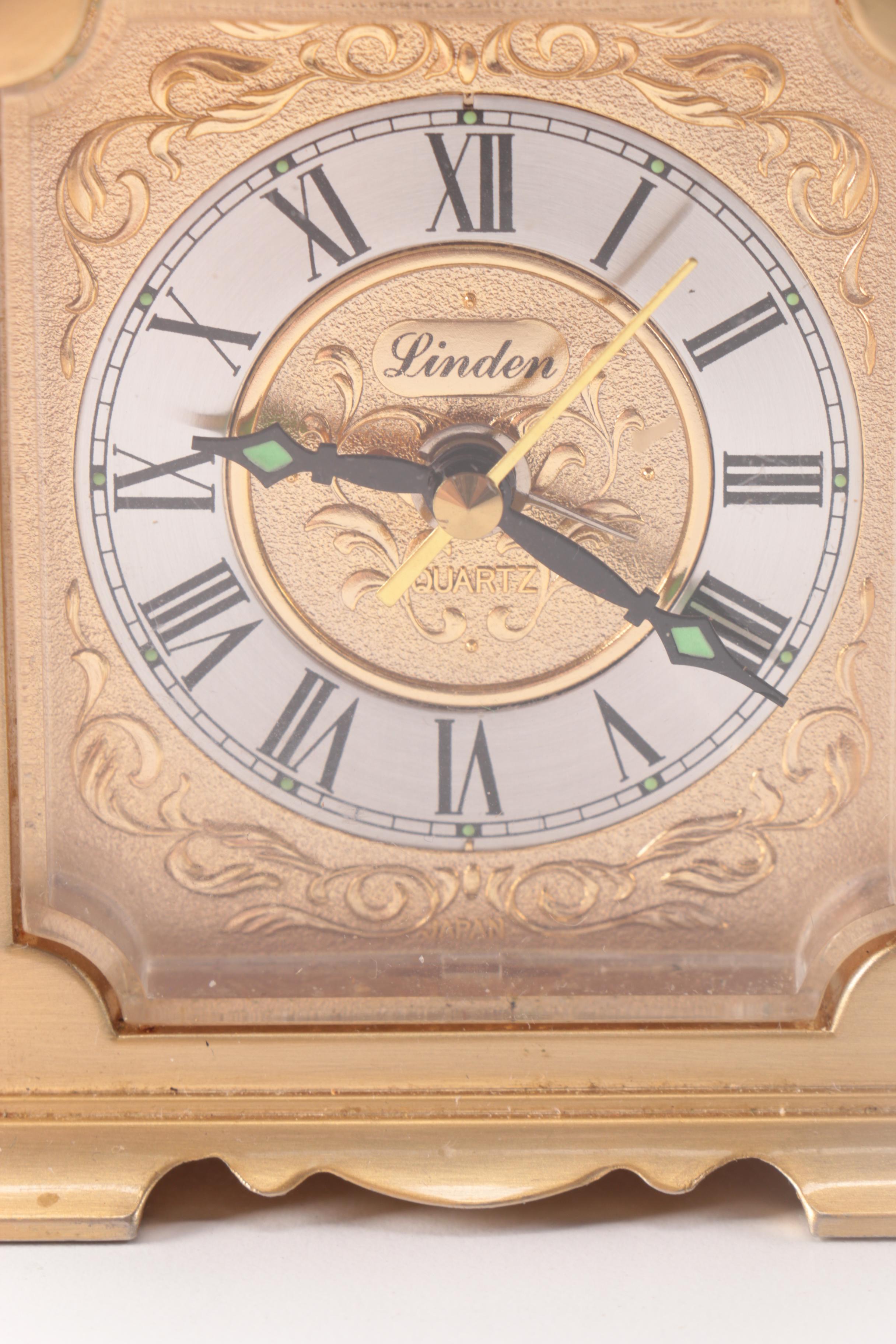 Linden Clock Winton Plate and Vintage Bible